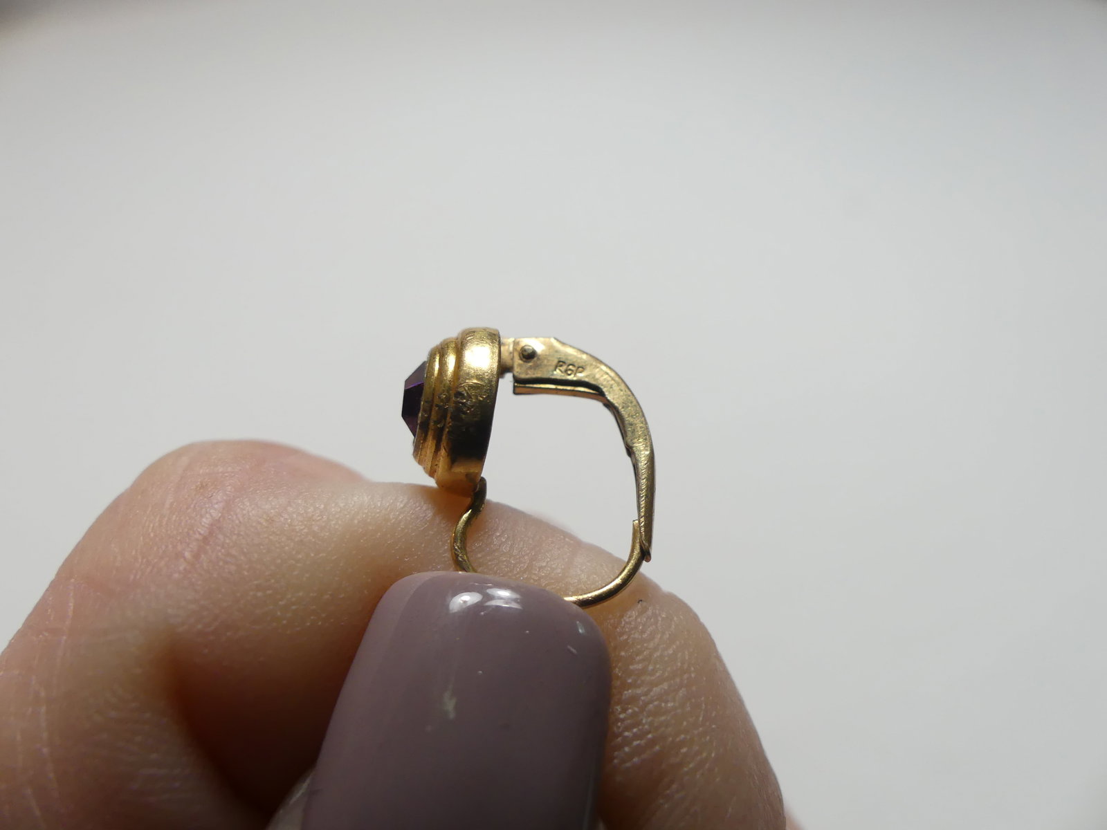 Amethyst Pierced Earrings - 5