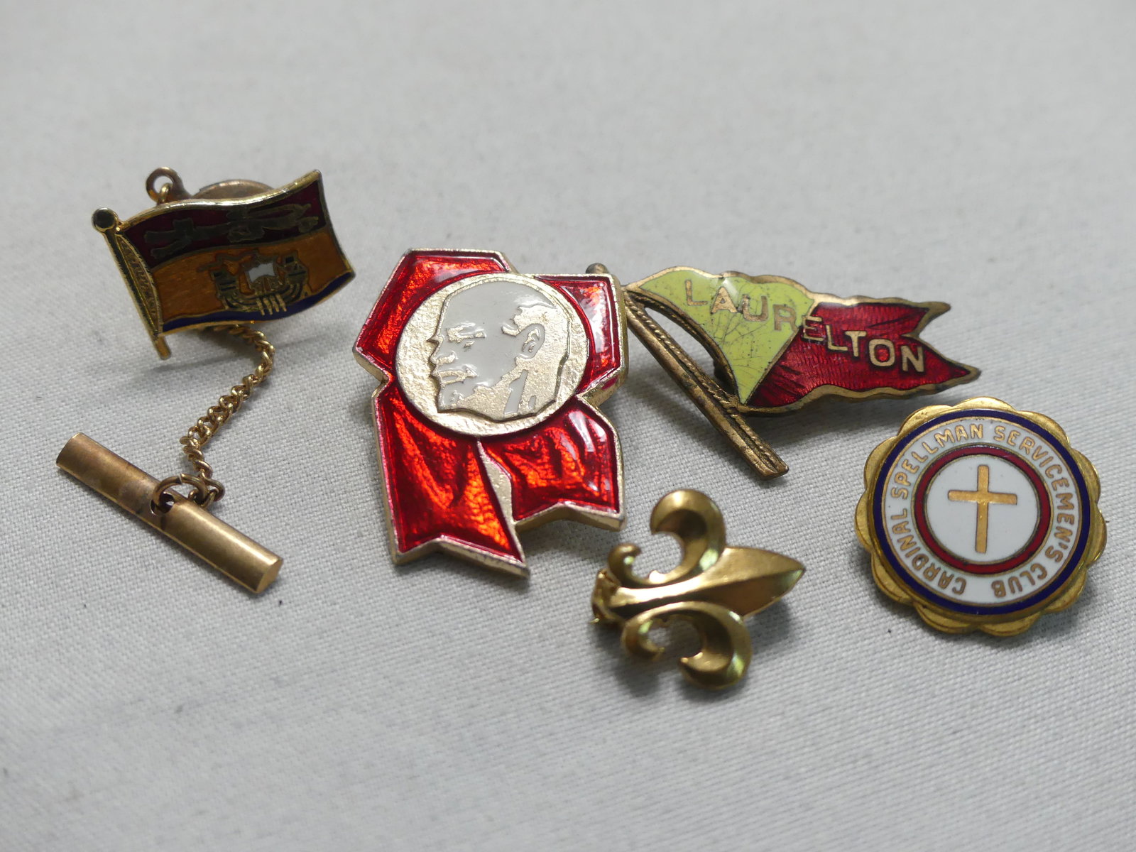 Five Vintage Commemorative or Fraternal Pins (1 of 2)