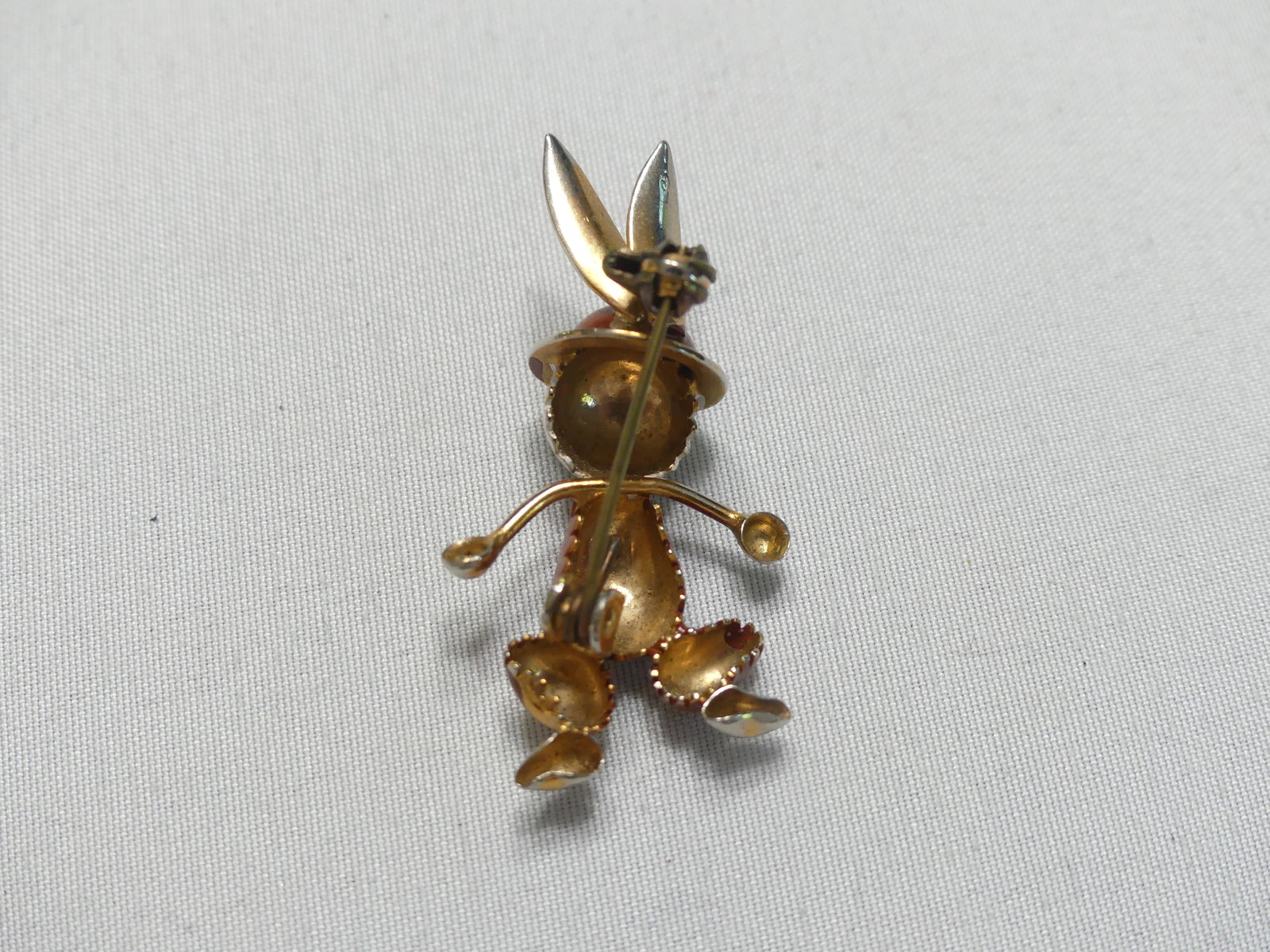 Vintage Robotic Whimsy Rabbit Pin - 2