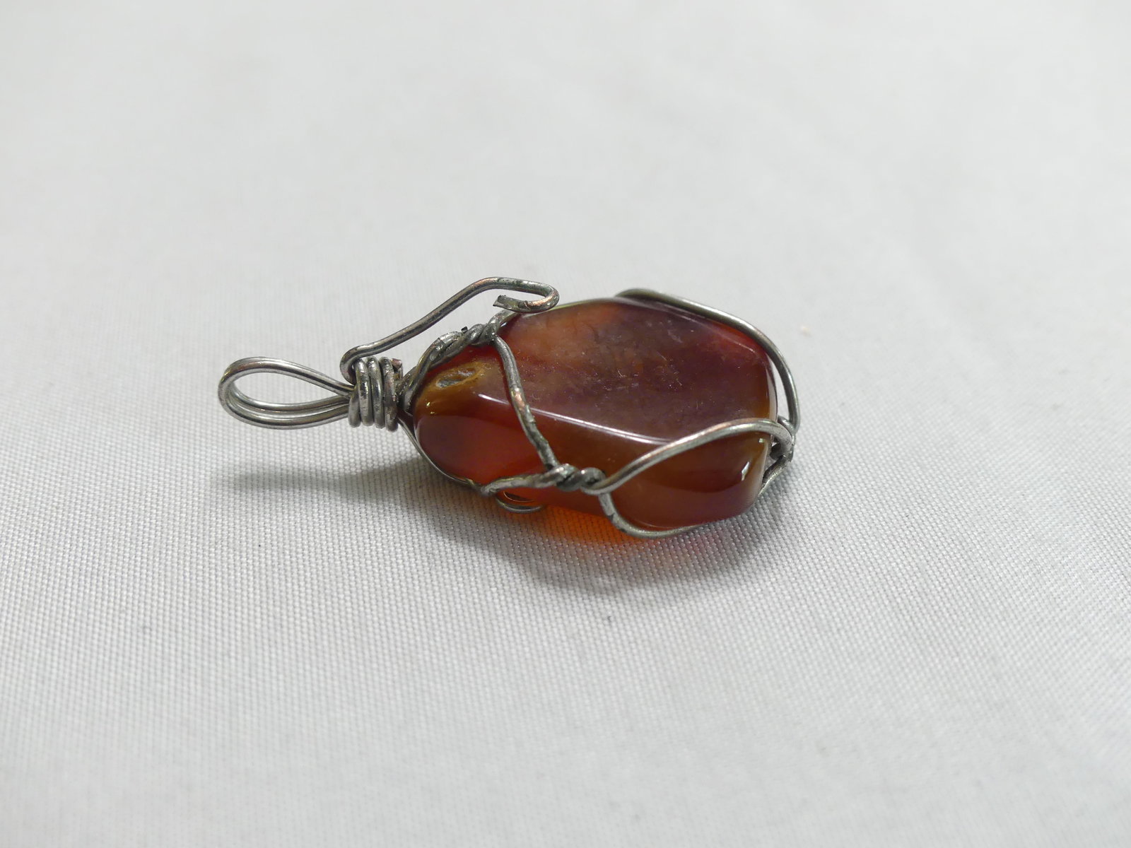 Four Hard Stone Pendants - 8