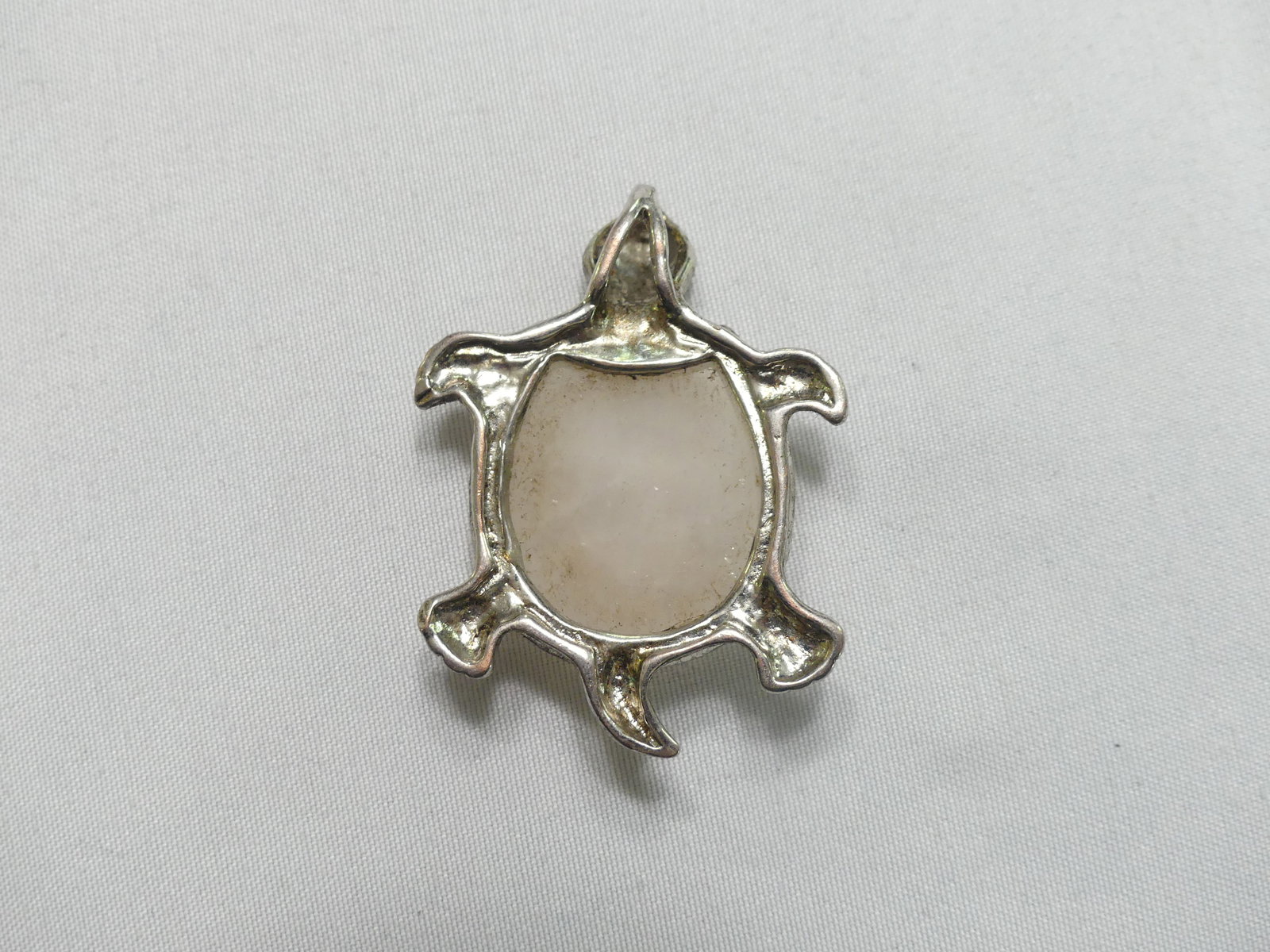 Rose Quartz Turtle Pendant - 3