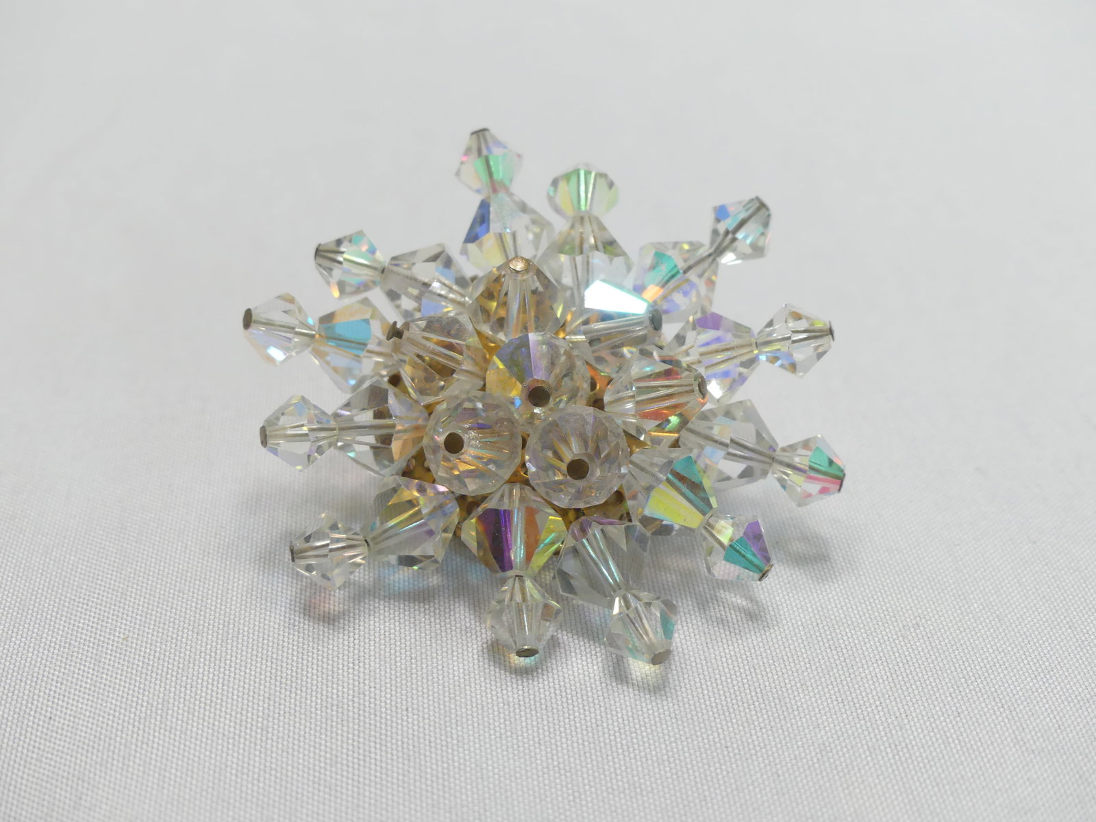 Two Iridescent Bead Brooches - 3