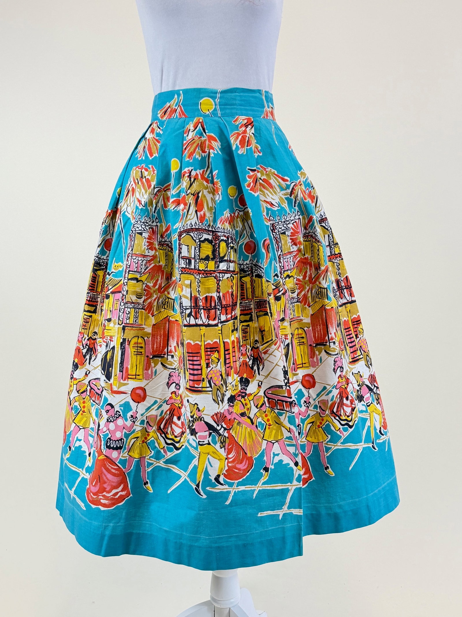 Printed Cotton Carnival Skirt (1 of 6)