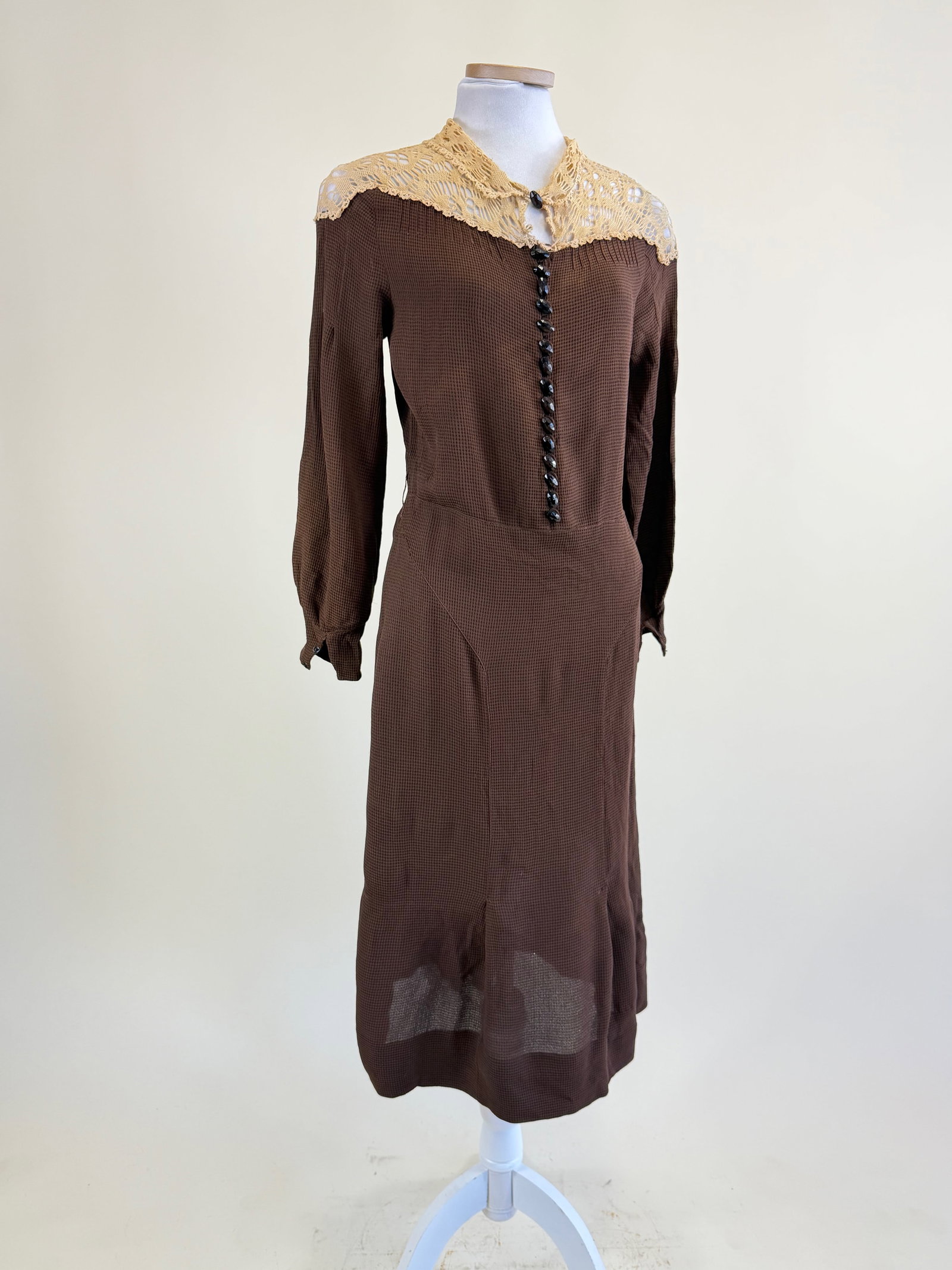 Vintage Late 1940s Day Dress (1 of 8)