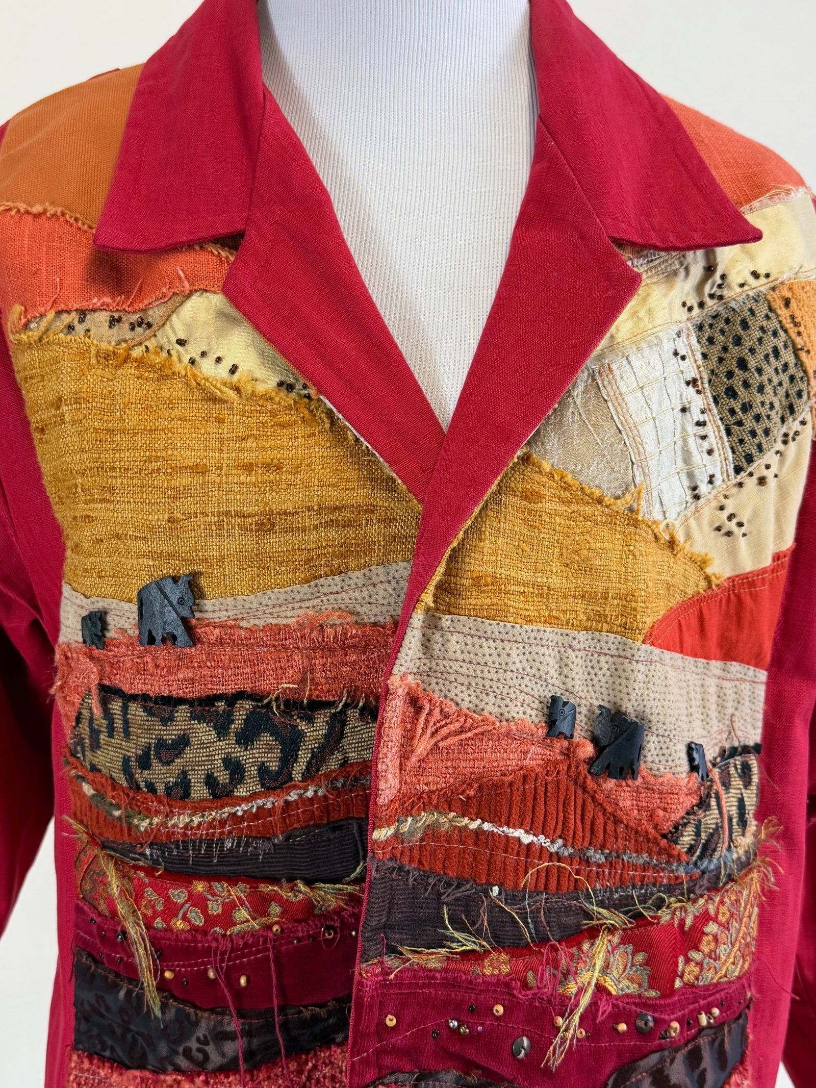 Artisan Patchwork & Cotton Jacket - 5