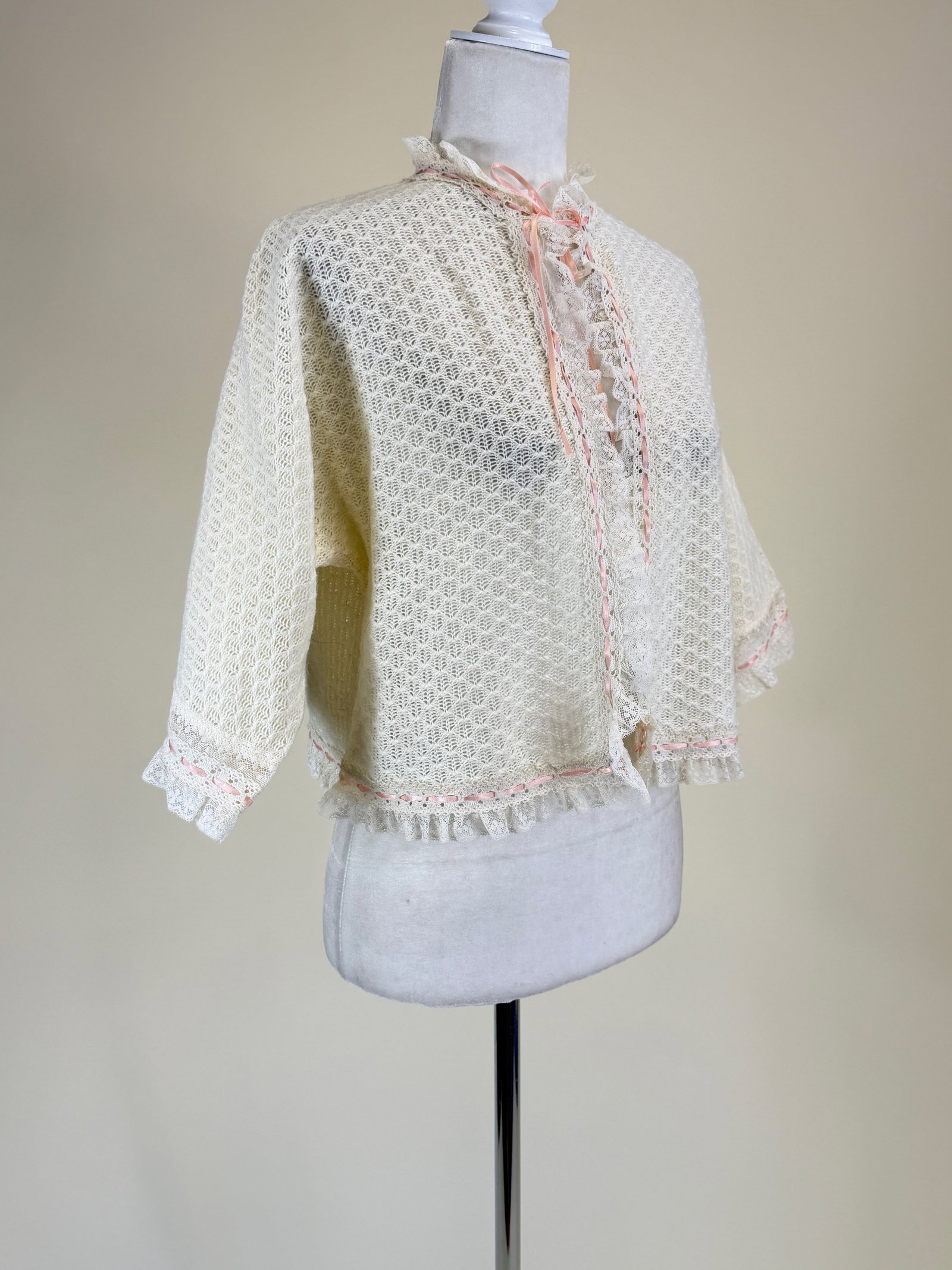 Vintage Knit Bedjacket - 2