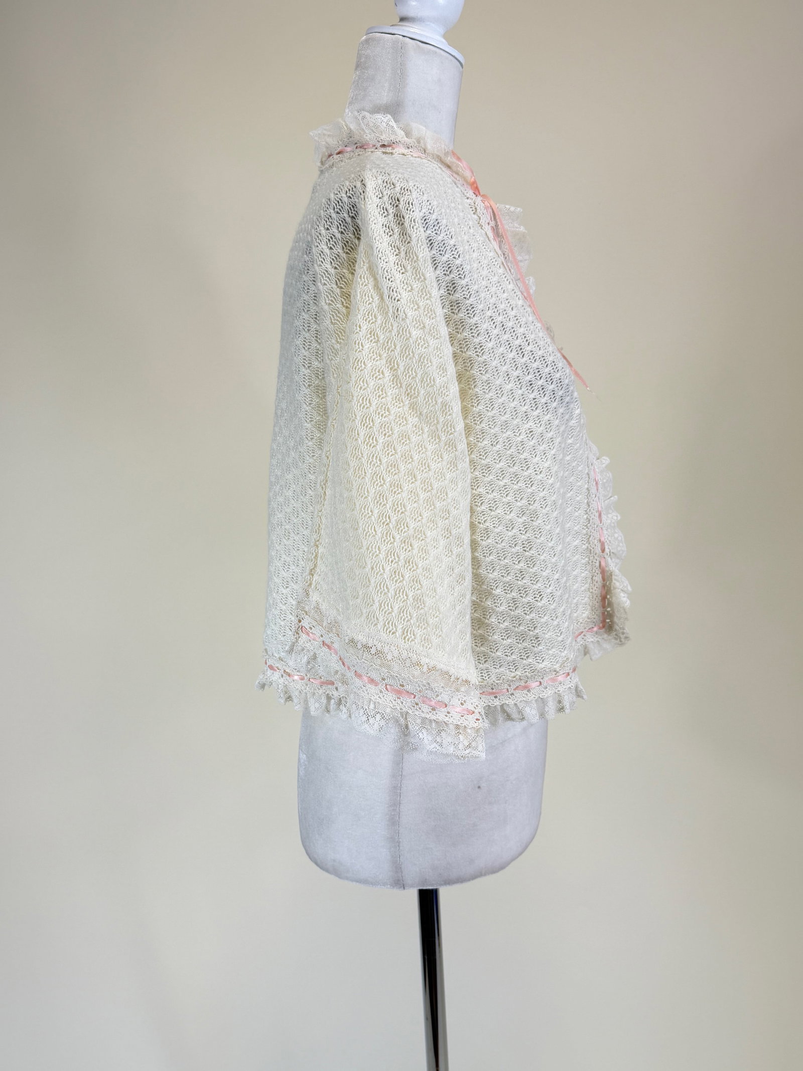 Vintage Knit Bedjacket - 3