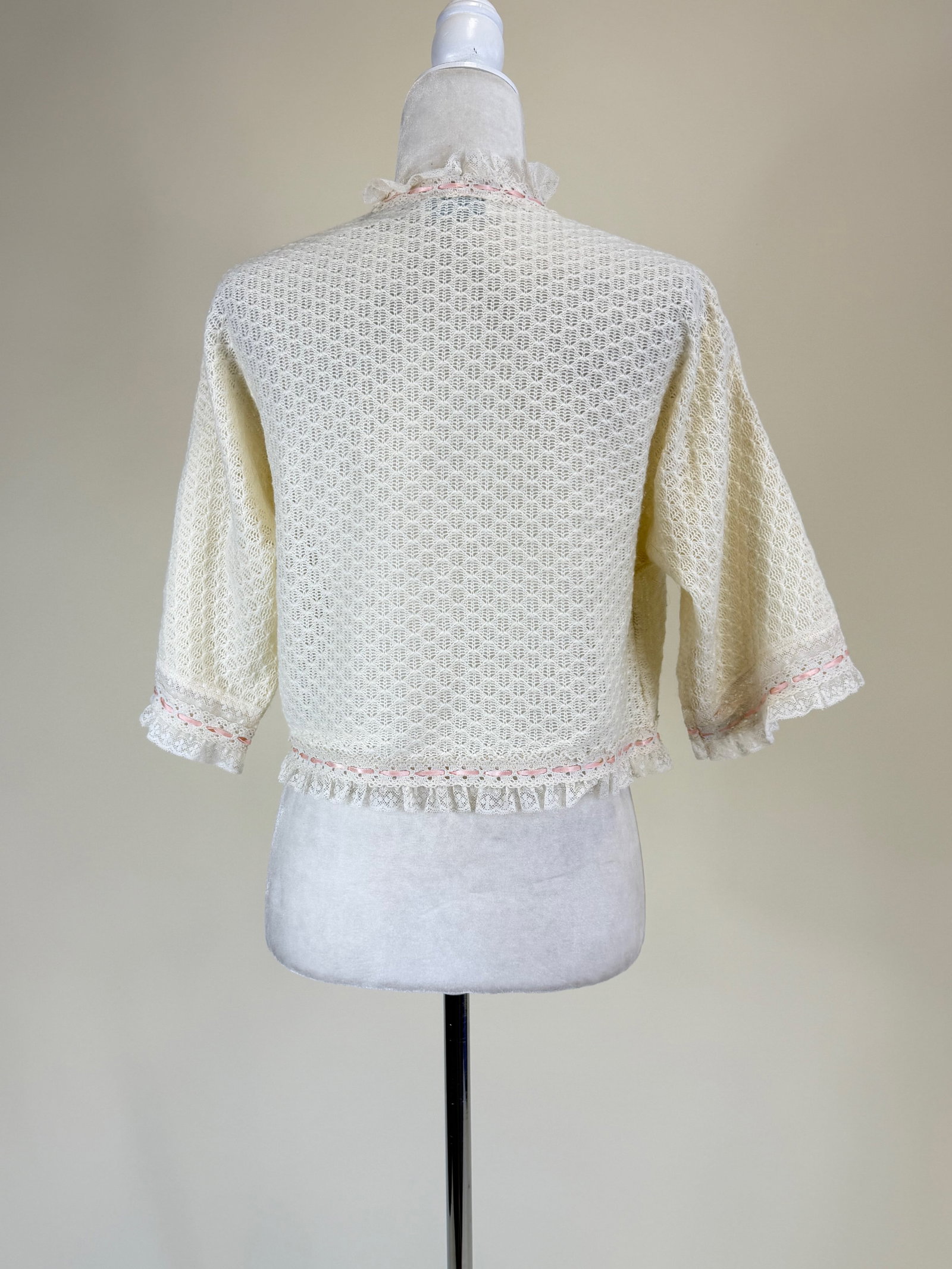 Vintage Knit Bedjacket - 4