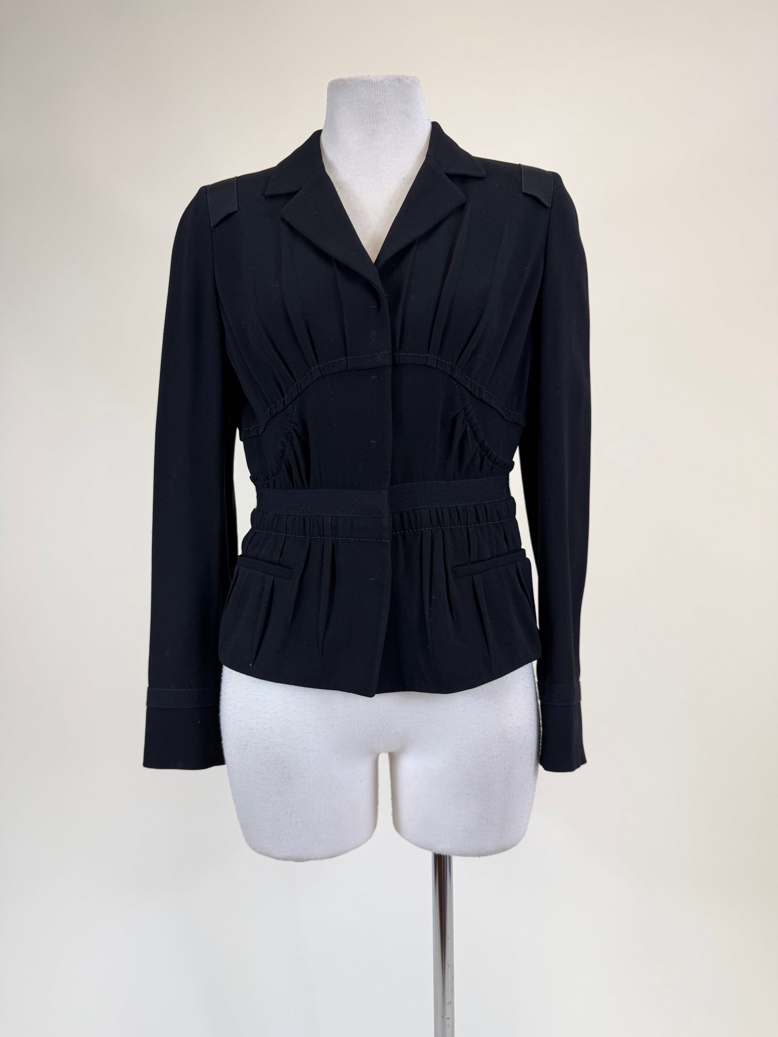 Prada Black Crepe Jacket (1 of 7)
