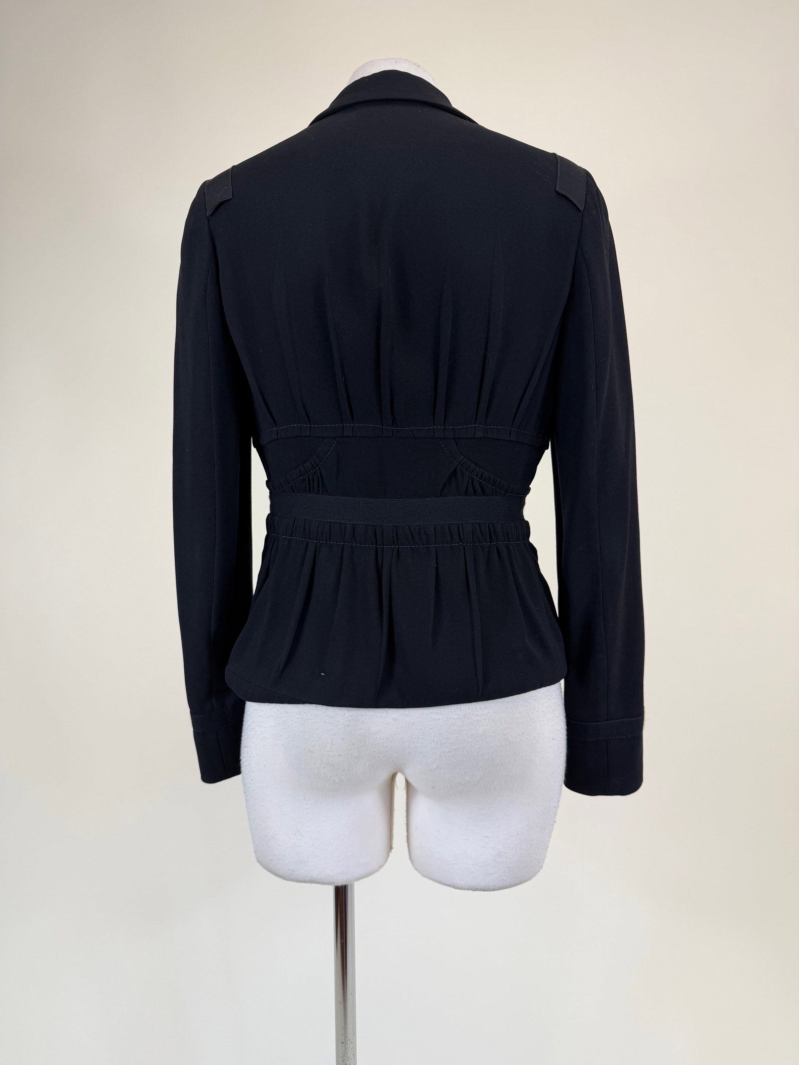 Prada Black Crepe Jacket - 4