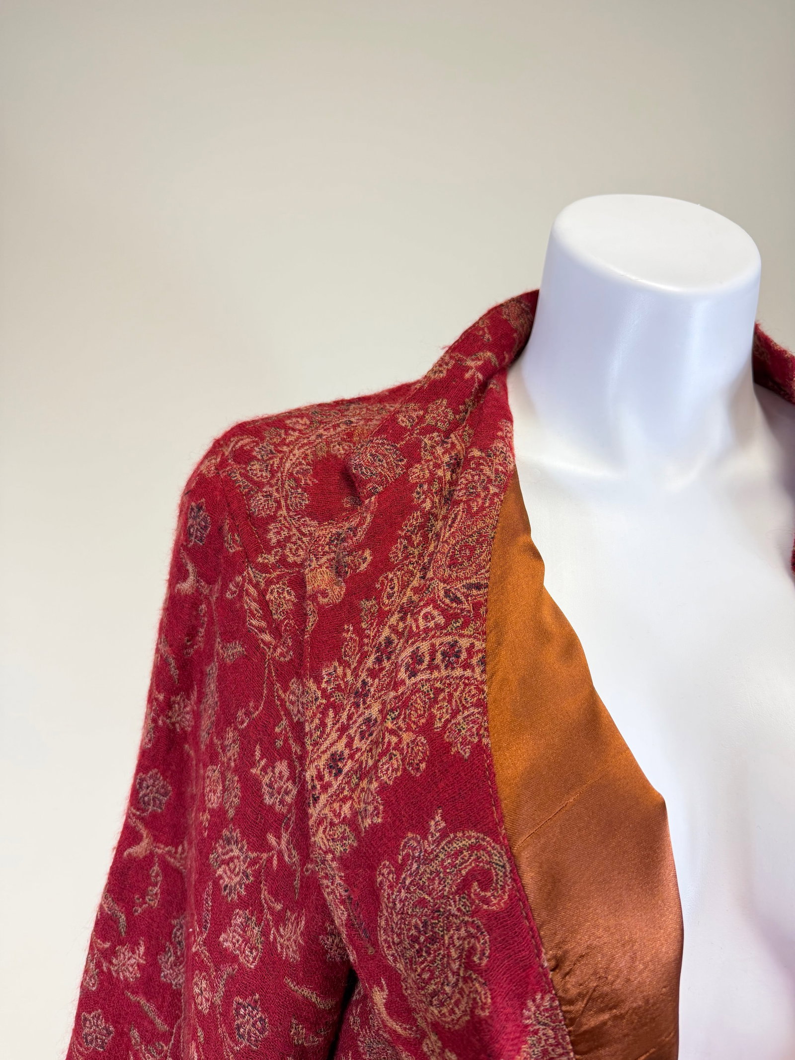 Wool Paisley Coat - 6