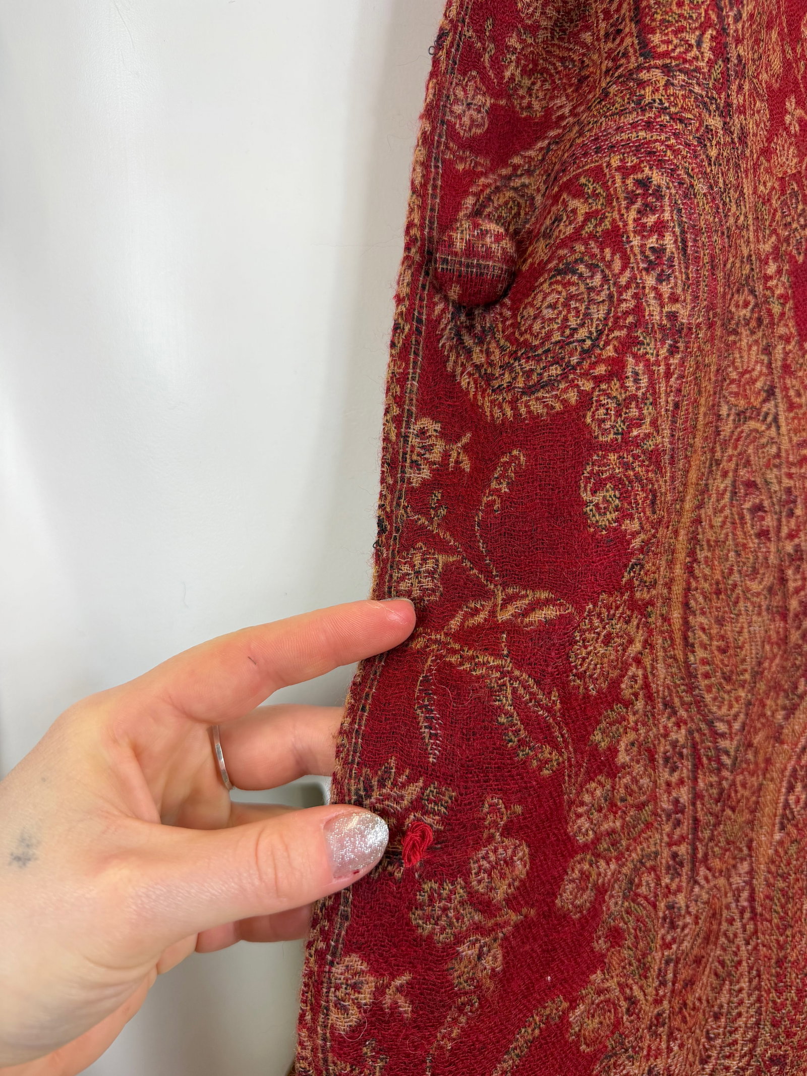 Wool Paisley Coat - 8