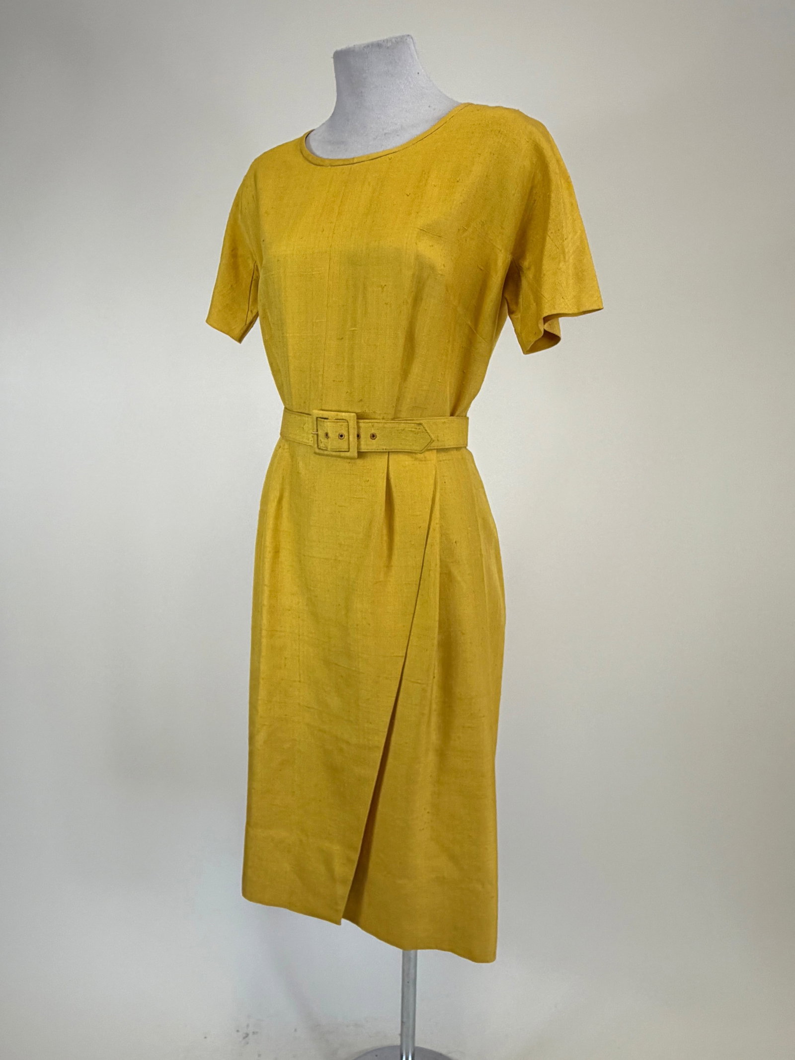 Vintage Early 1960s Shantung Dress (1 of 7)