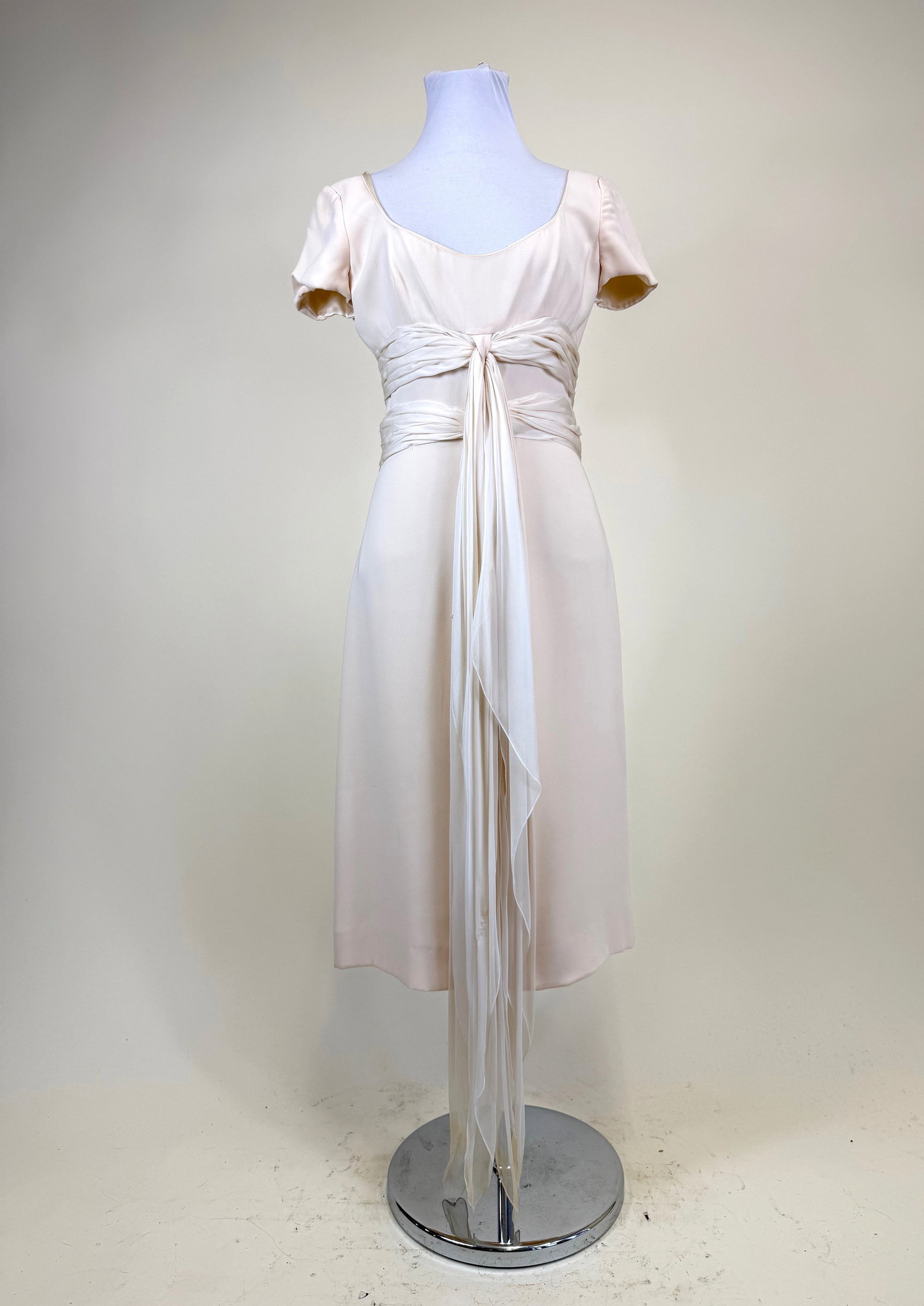 Deadstock Valentino Silk Chiffon Party Dress: w/ original tags, B 32", W 28", see photos