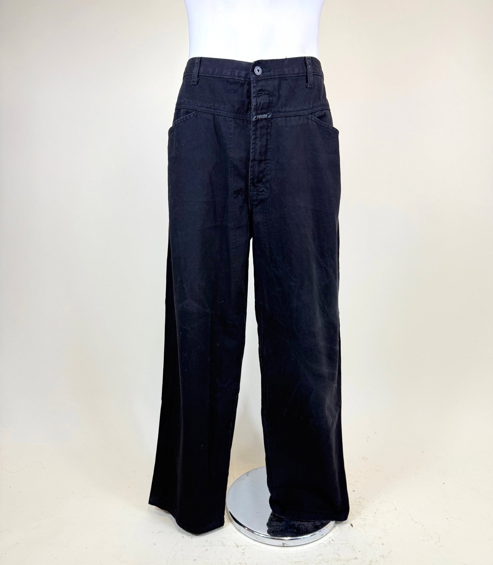 Vintage 1990s Black Twill Marithe & Francois Girbaud Men's Jeans (1 of 8)