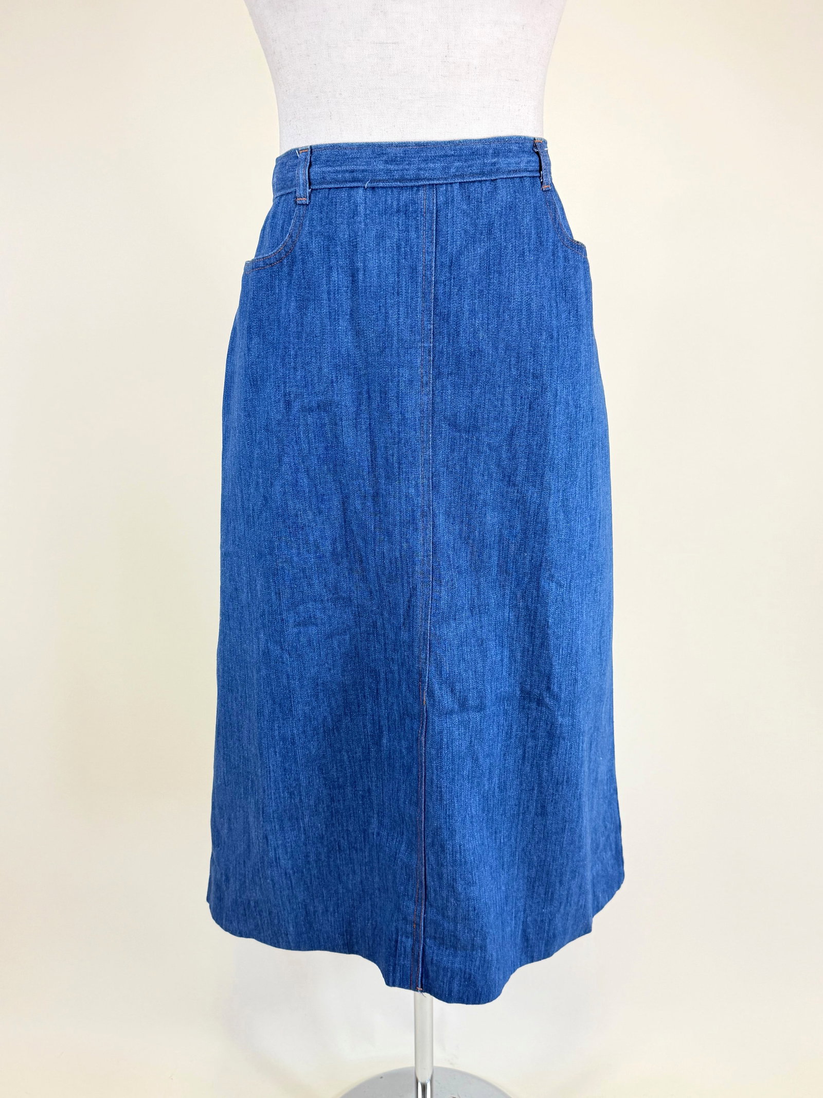 VINTAGE 1980s DENIM SKIRT (1 of 6)