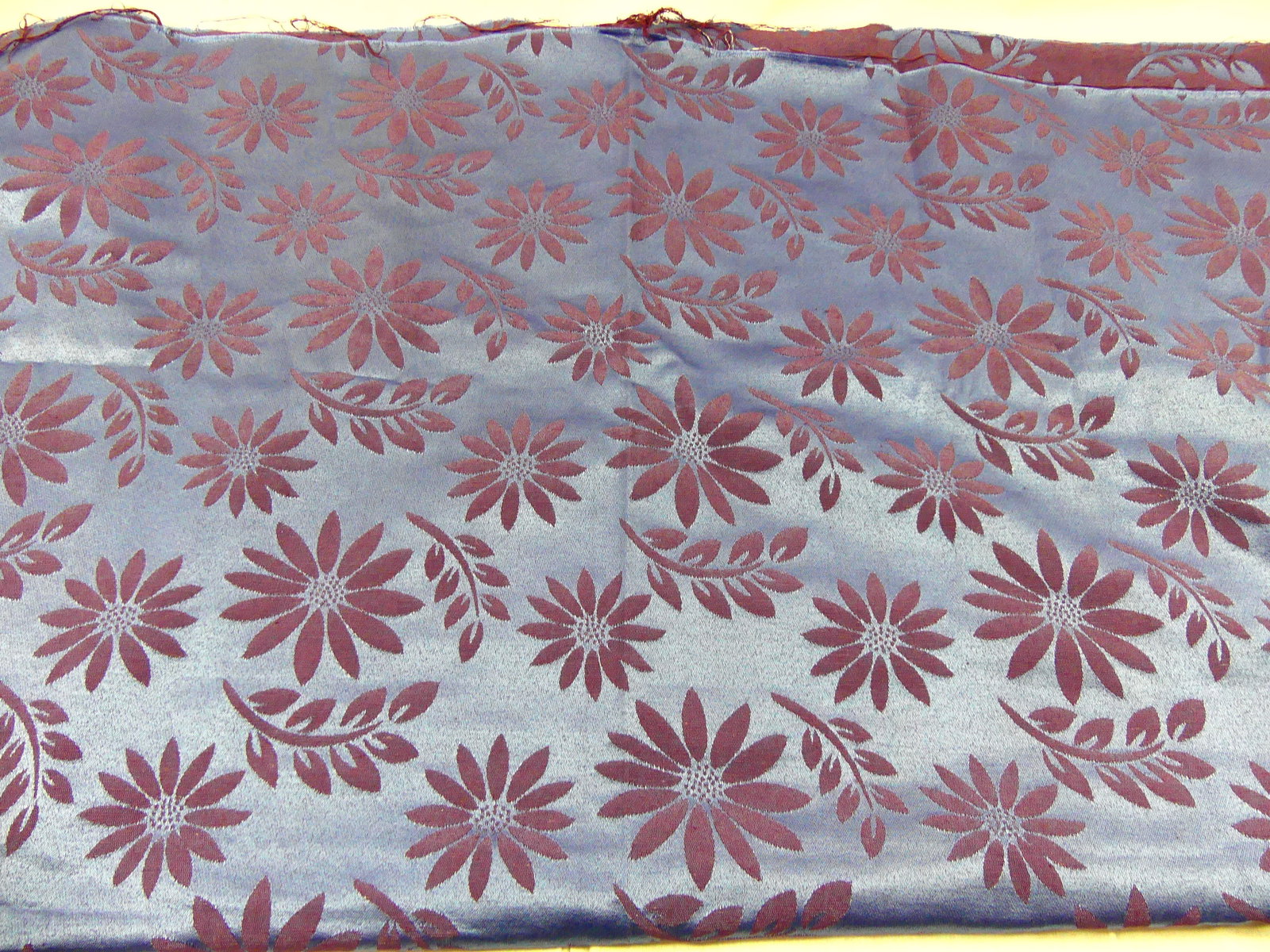 VINTAGE 1960s DAMASK YARDAGE: approx. 48" x 104"