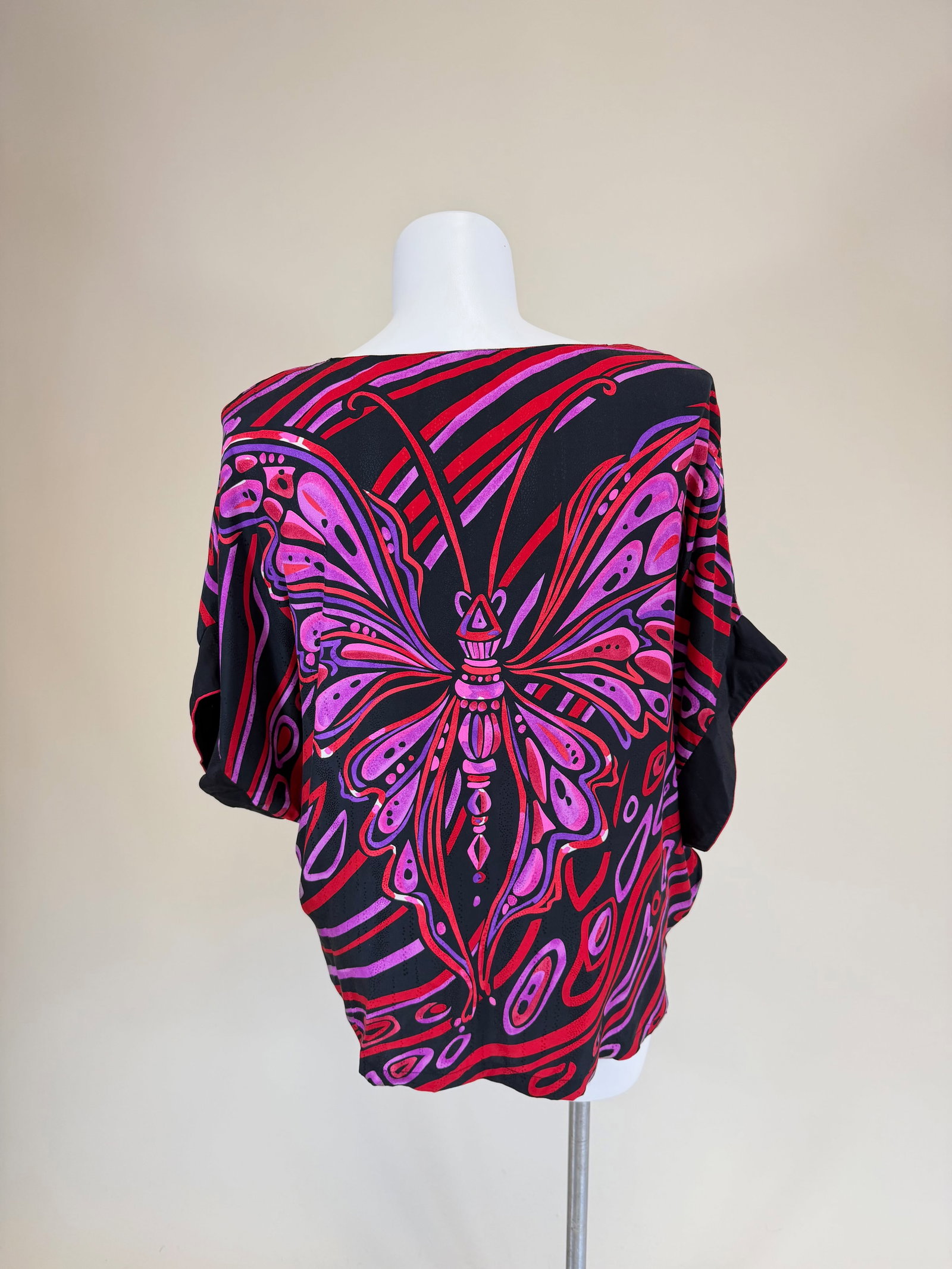 PRINTED & PATTERNED SILK TOP - 5