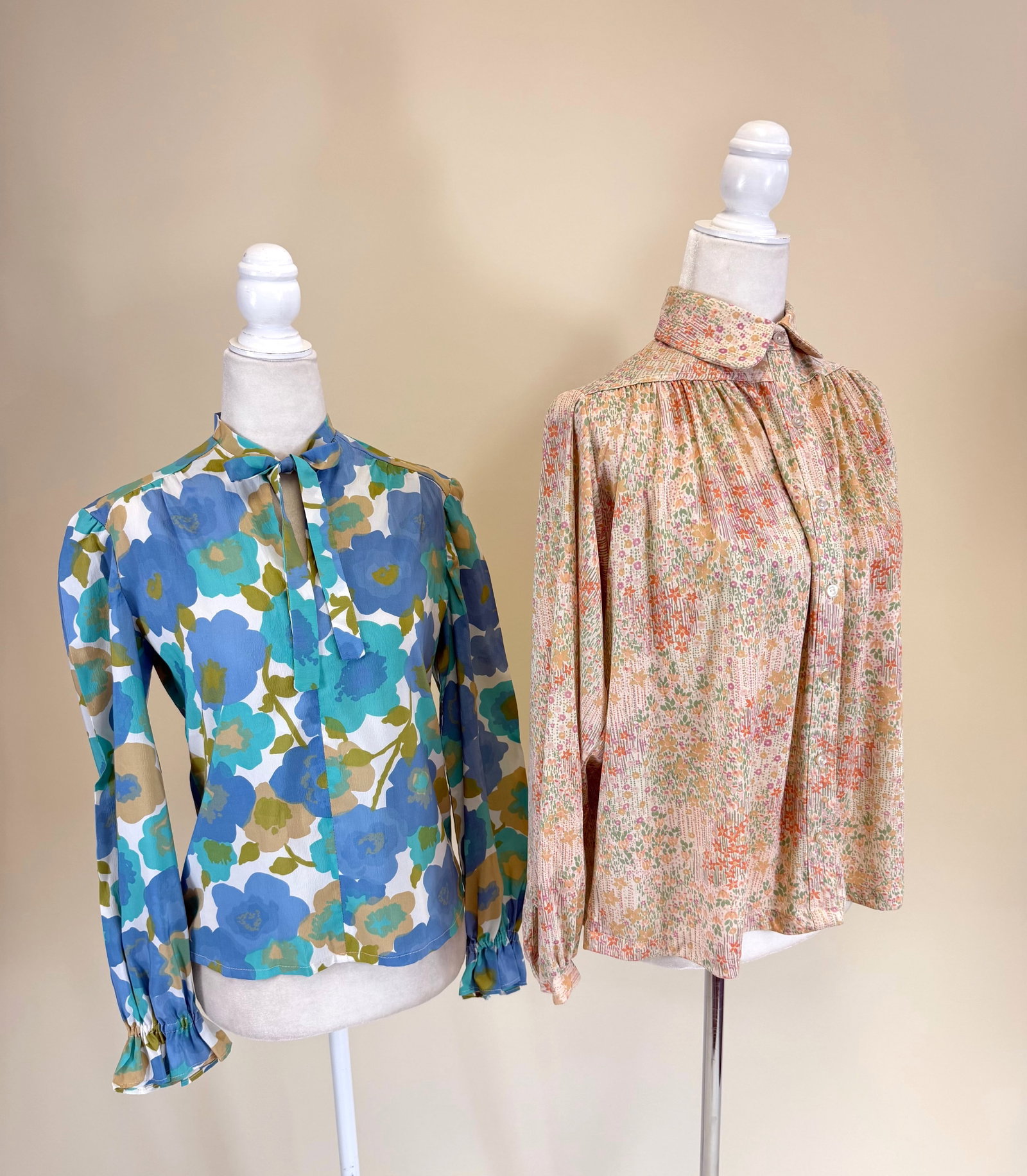 TWO VINTAGE 1970s/80s BLOUSES - 2