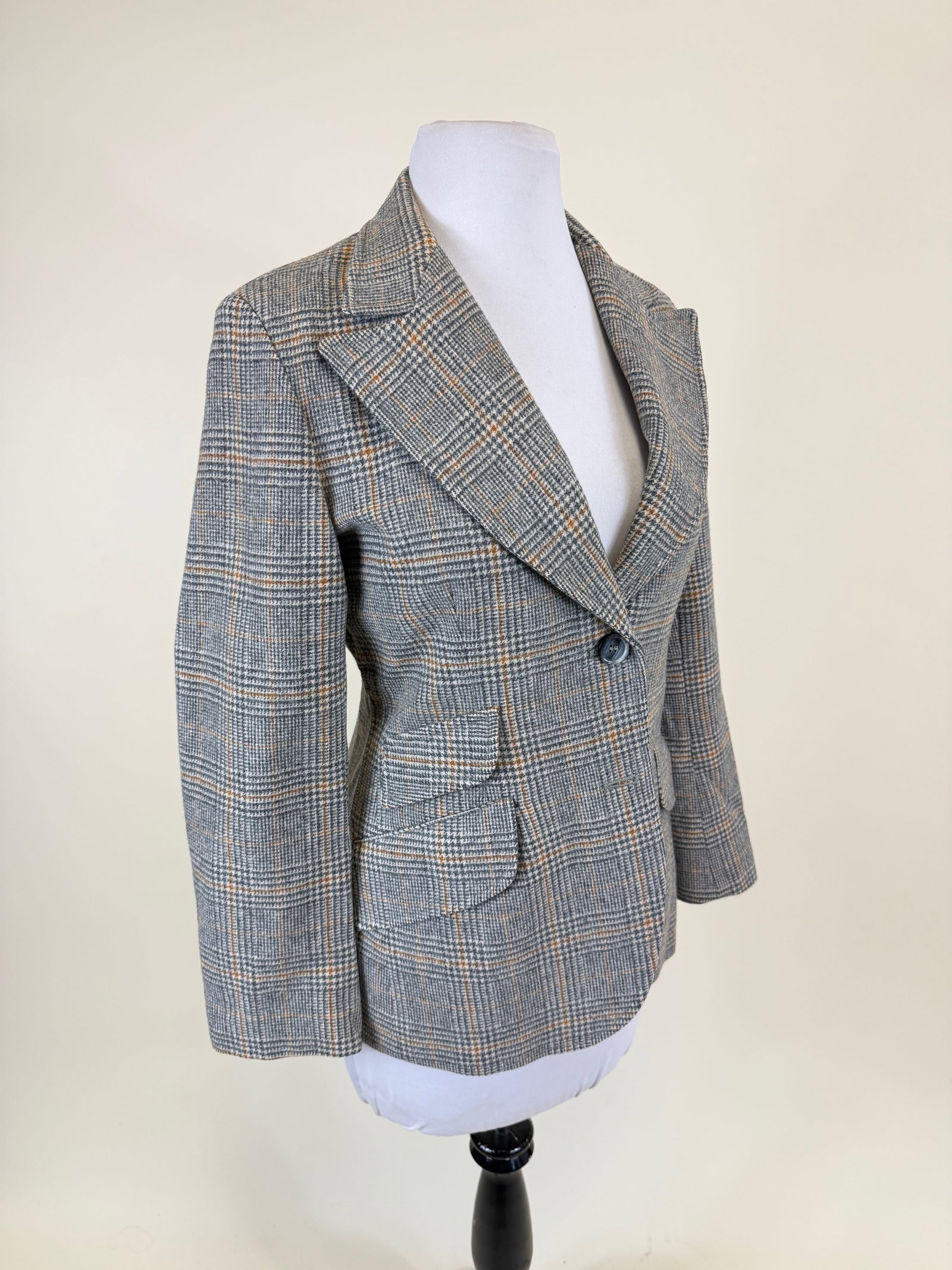 VINTAGE 1960s WOOL BLAZER - 2