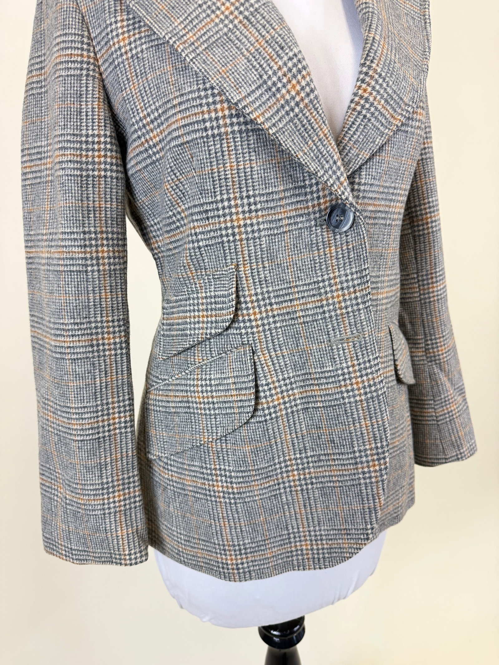 VINTAGE 1960s WOOL BLAZER - 5