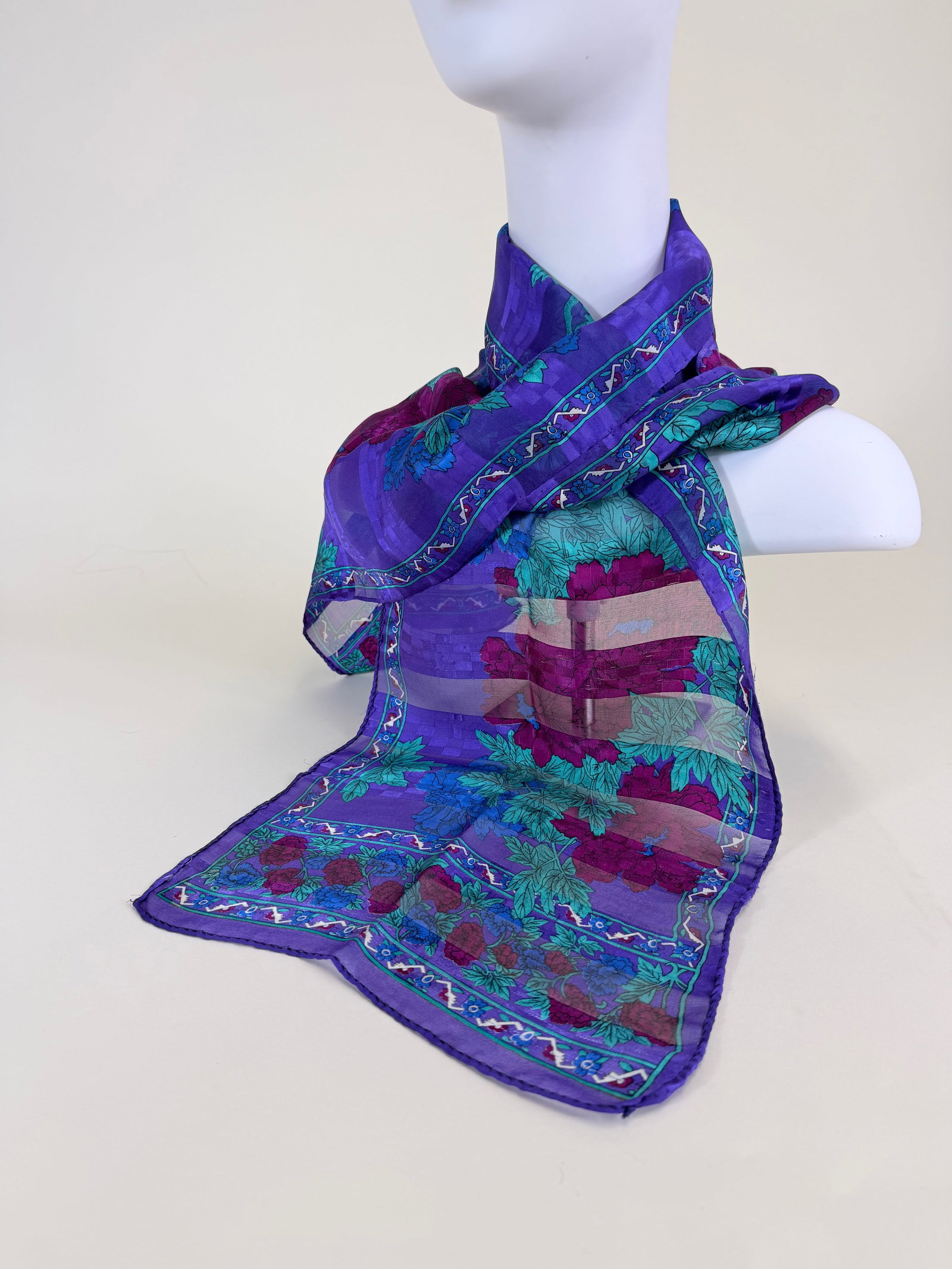 SIX SILK SCARVES - 2