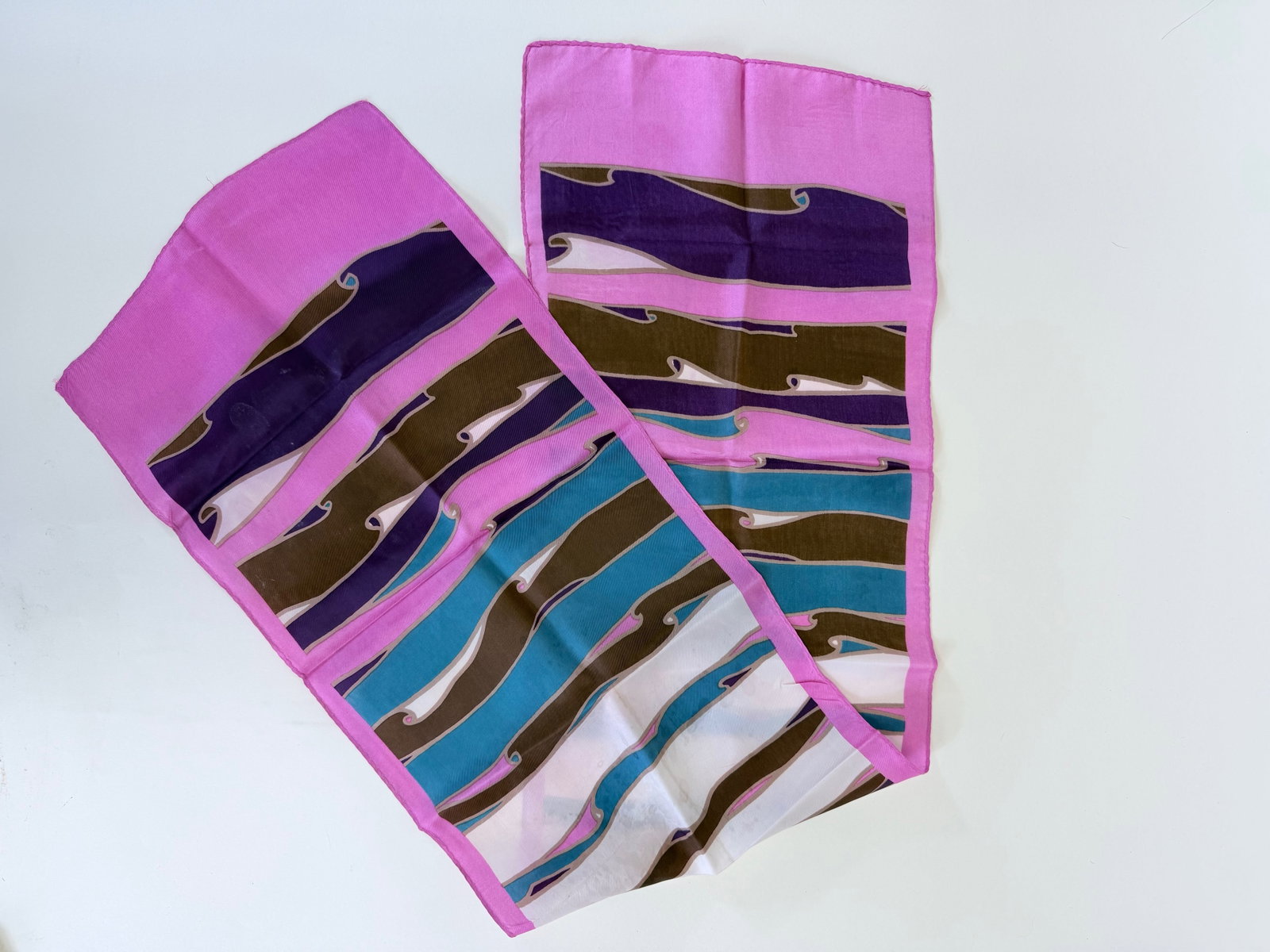 SIX SILK SCARVES - 5