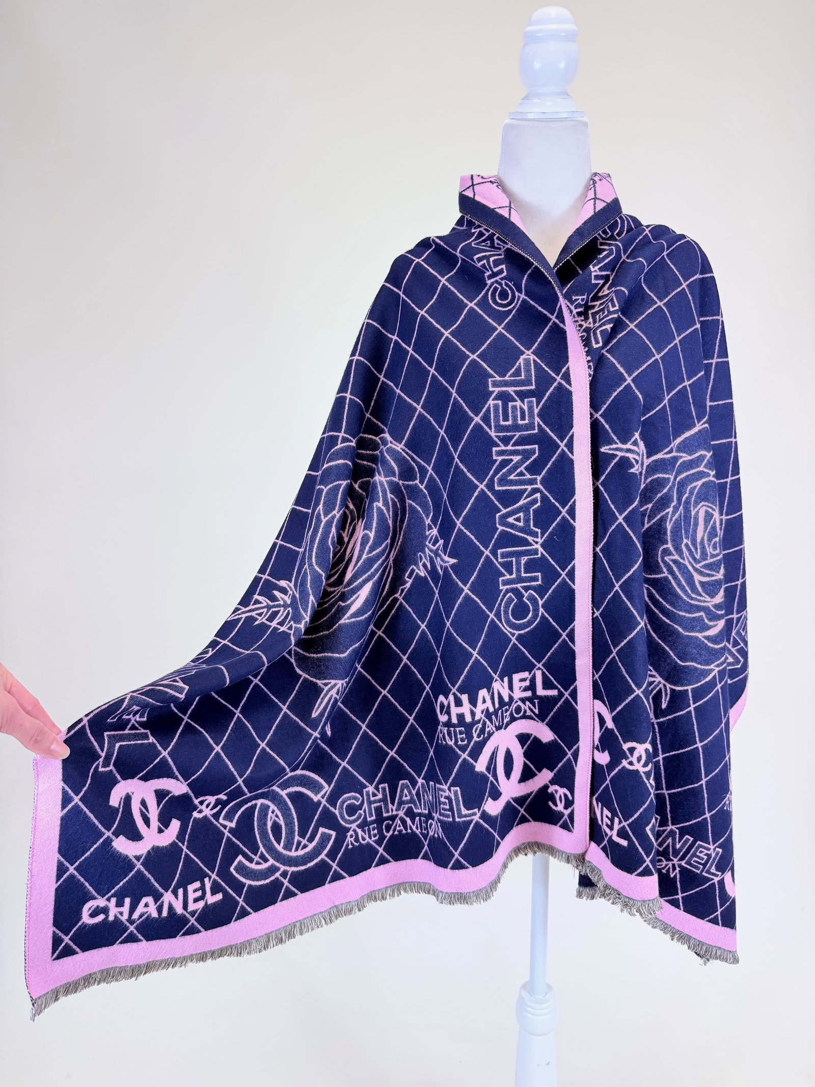 CHANEL SILK SHAWL - 2