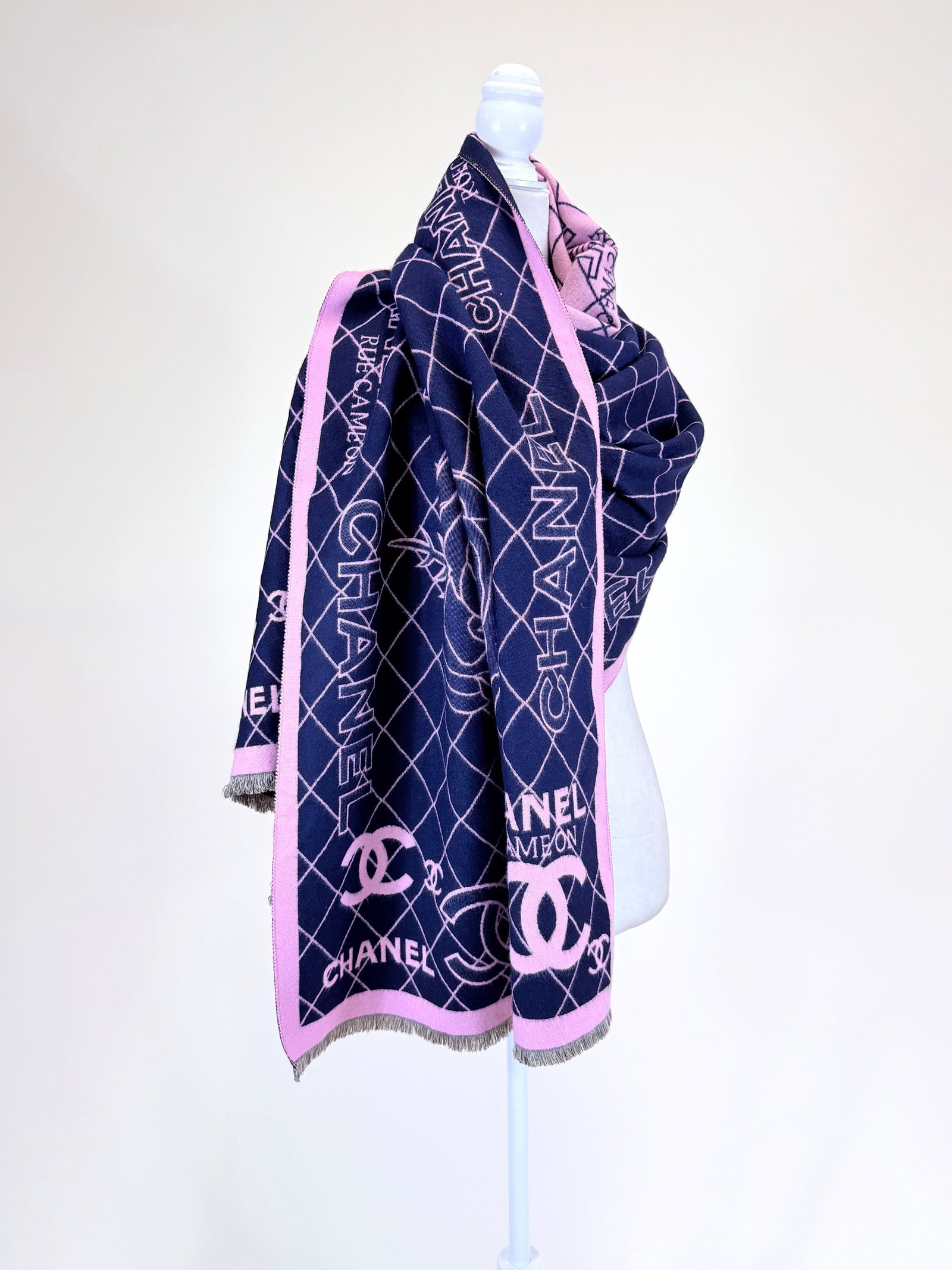CHANEL SILK SHAWL - 3