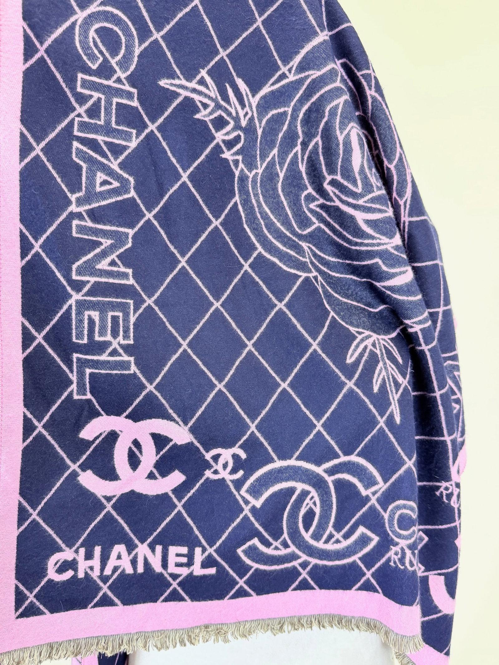 CHANEL SILK SHAWL - 4
