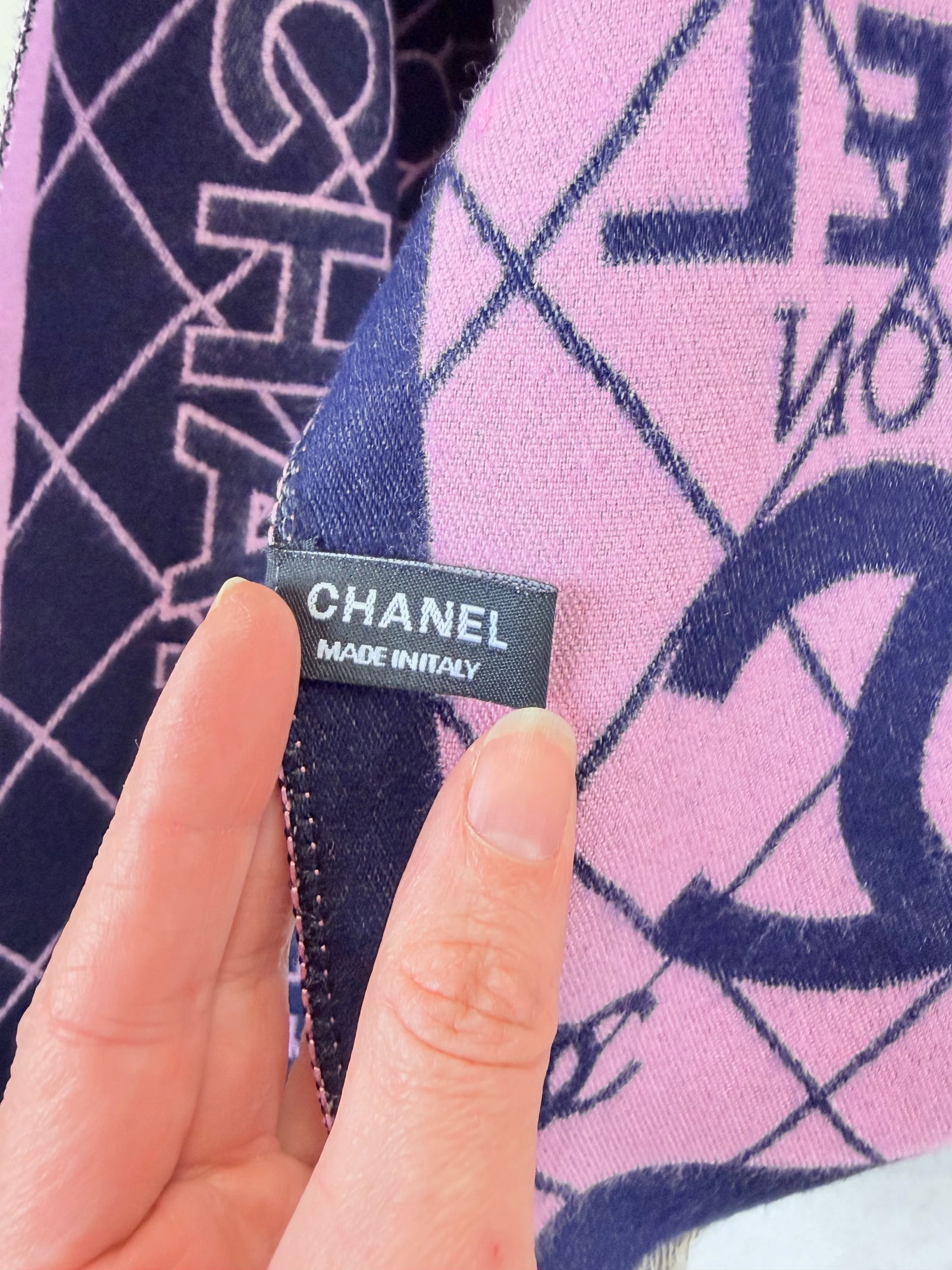 CHANEL SILK SHAWL - 5