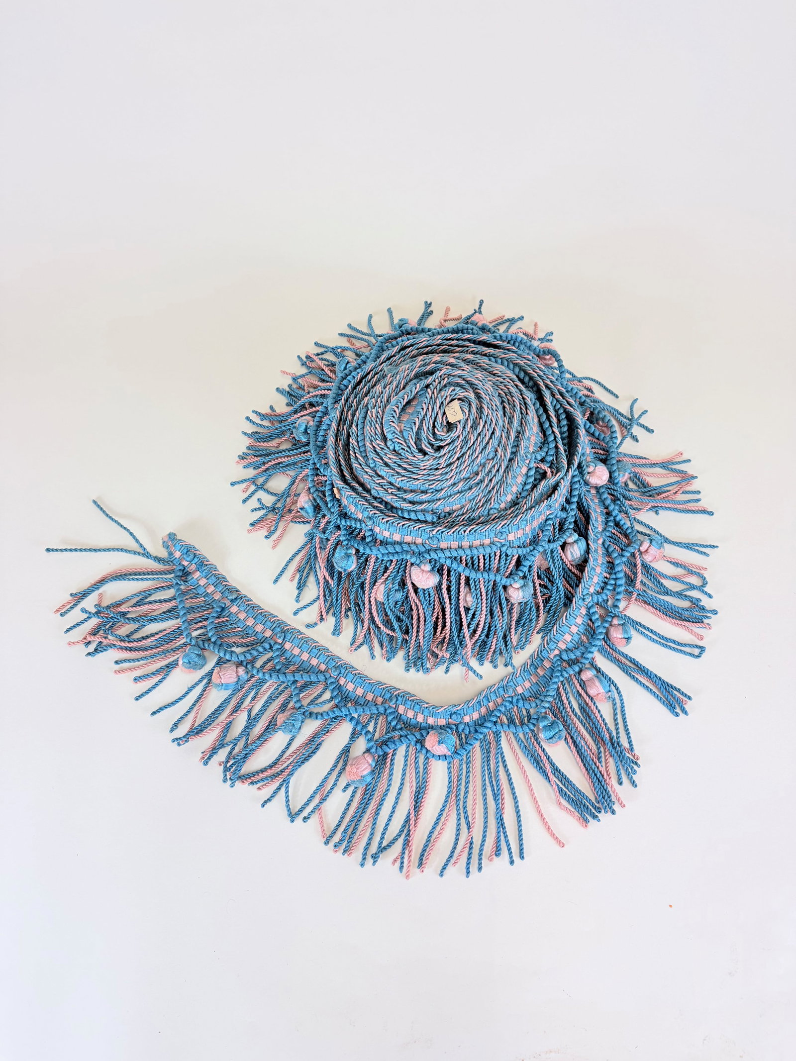 VINTAGE ITALIAN PASSEMENTERIE TASSELED TRIM YARDAGE: see photos