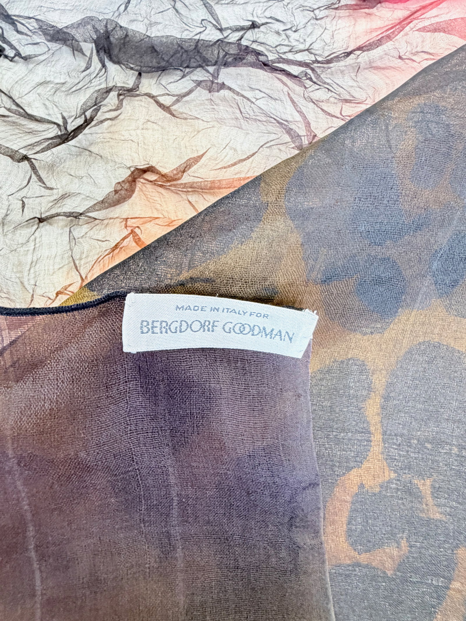 PRINTED ITALIAN GAUZE WRAP - 6