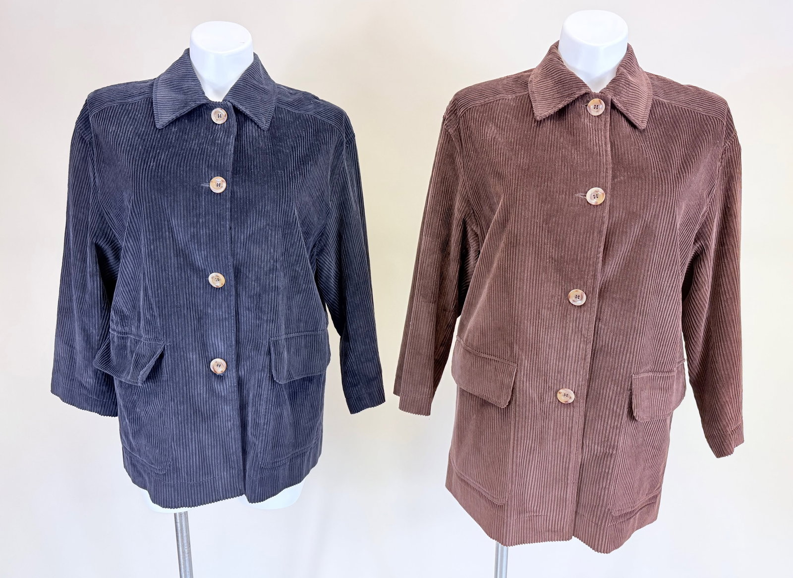 TWO VINTAGE 1990S HARVE BERNARD CORDUROY JACKETS (1 of 8)