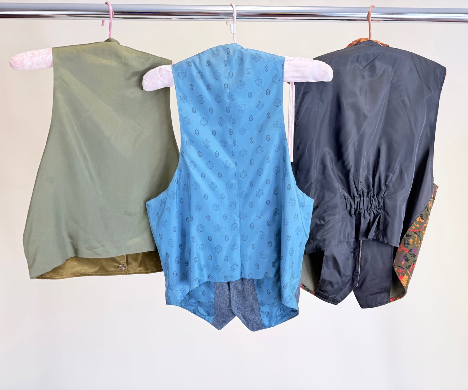 THREE VINTAGE MEN'S VESTS - 2