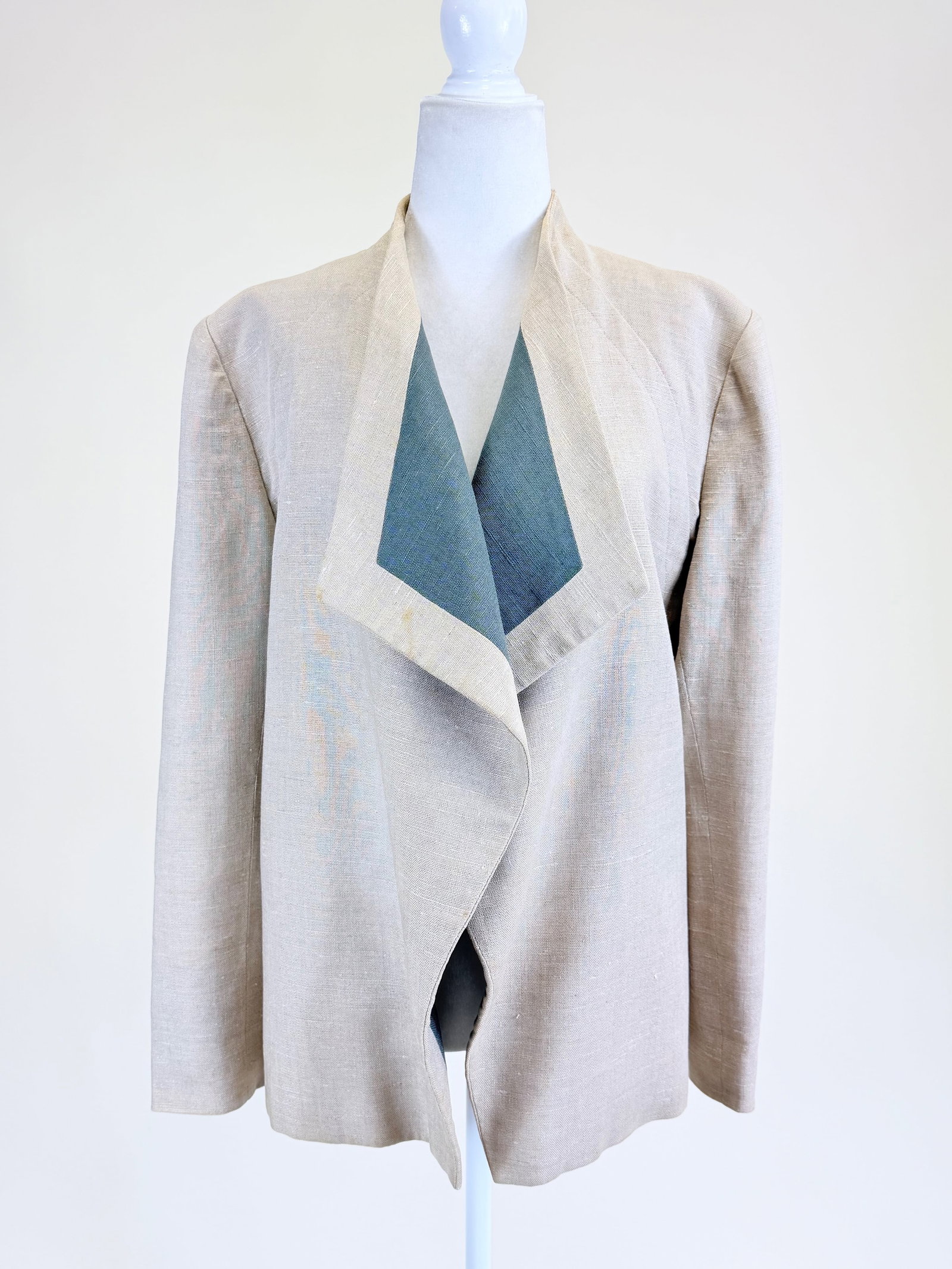 VINTAGE 1970s LINEN & SILK JACKET (1 of 11)