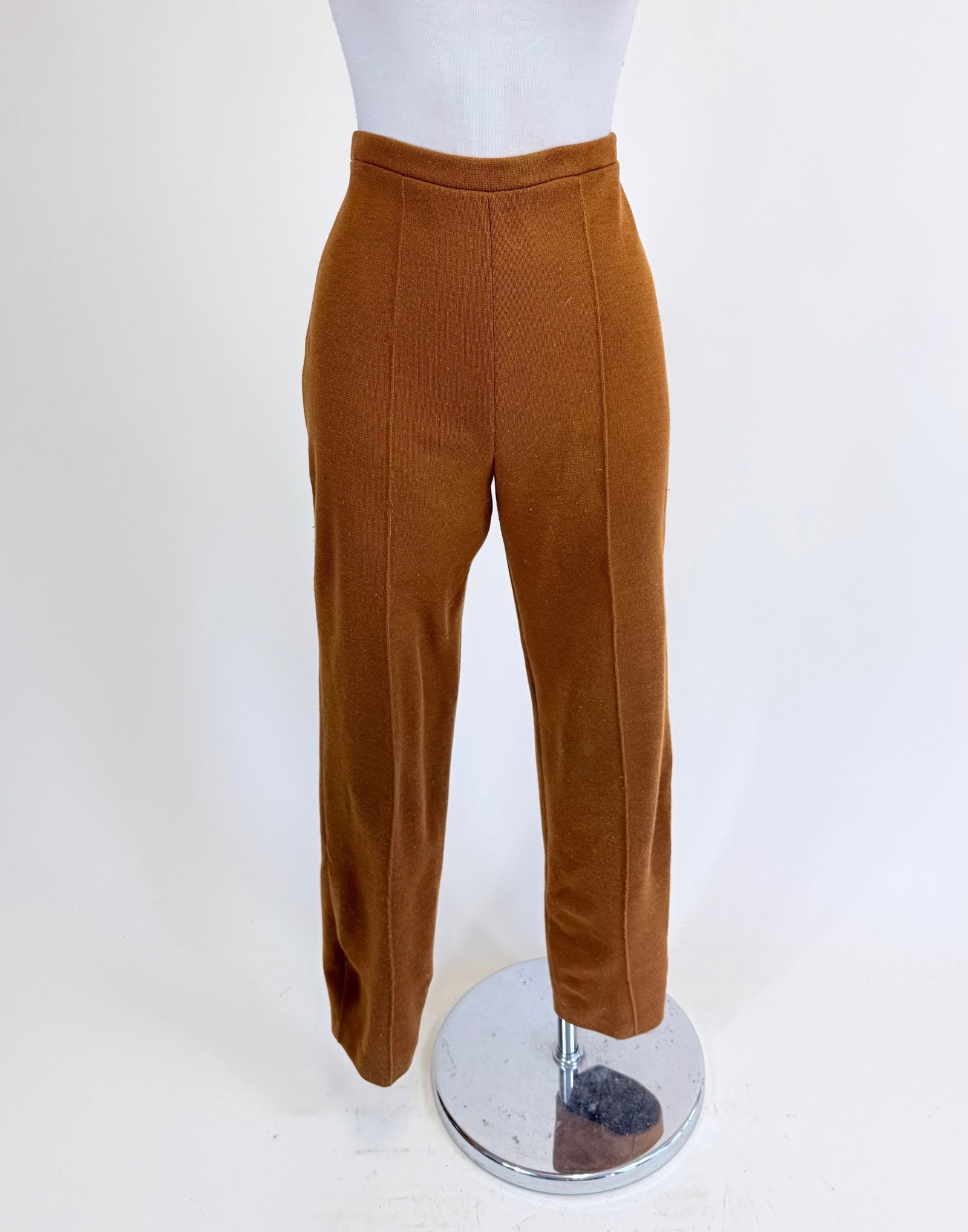 PAIR OF VINTAGE 1970s WOMEN'S KNIT TROUSERS (1 of 5)