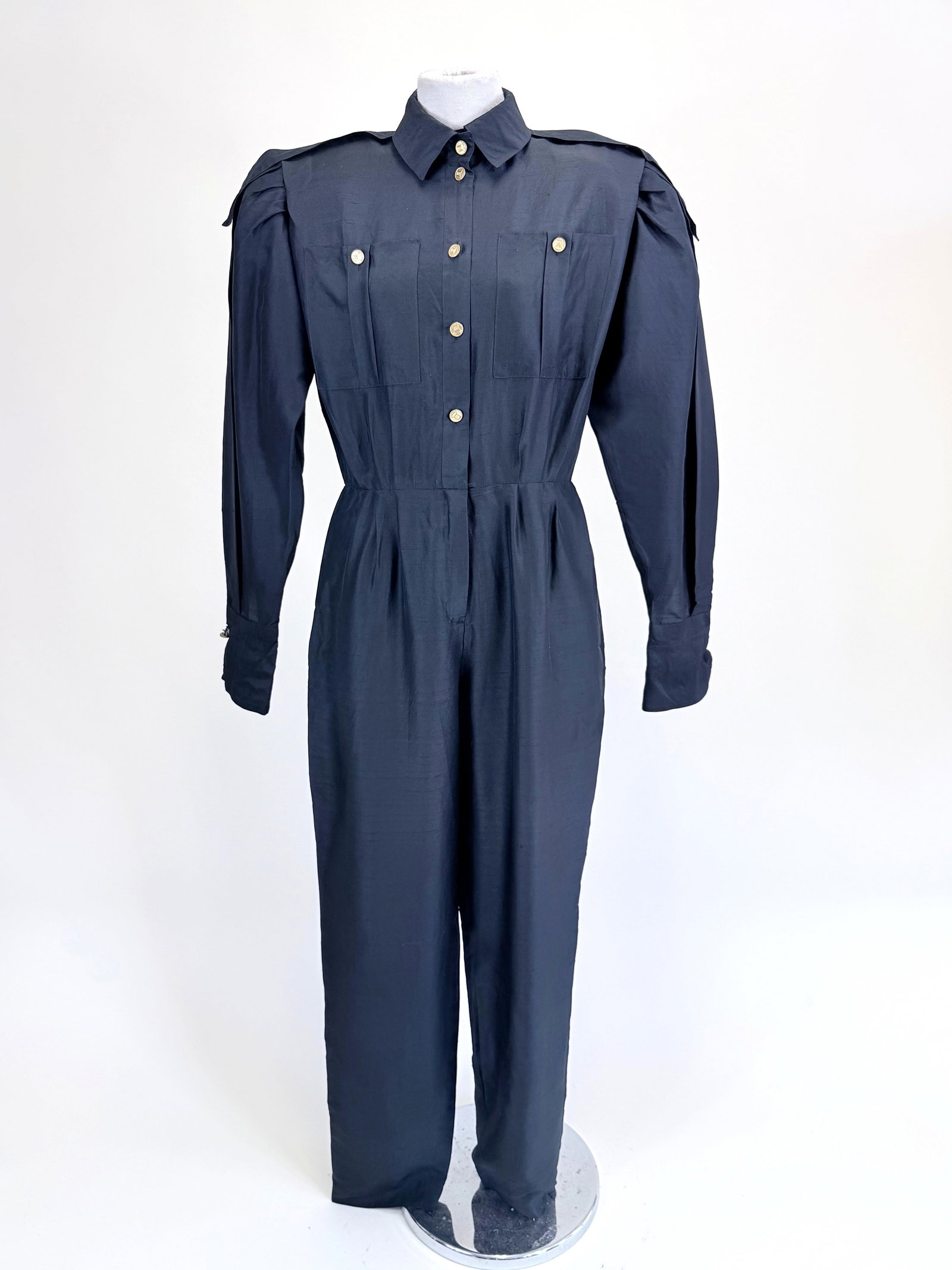 VINTAGE 1980s SILK JUMPSUIT (1 of 9)