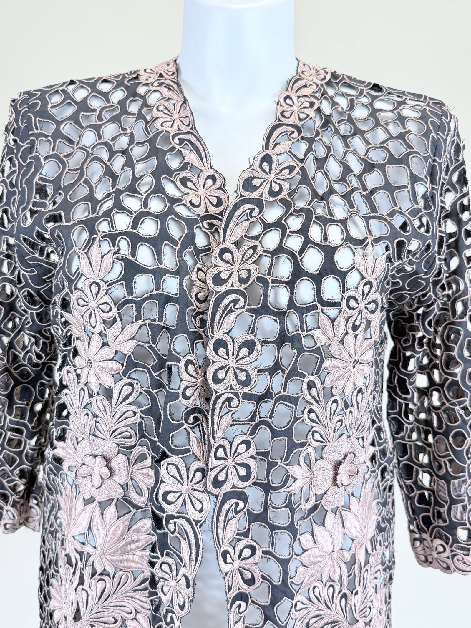 CUTWORK & EMBROIDERED JACKET - 5