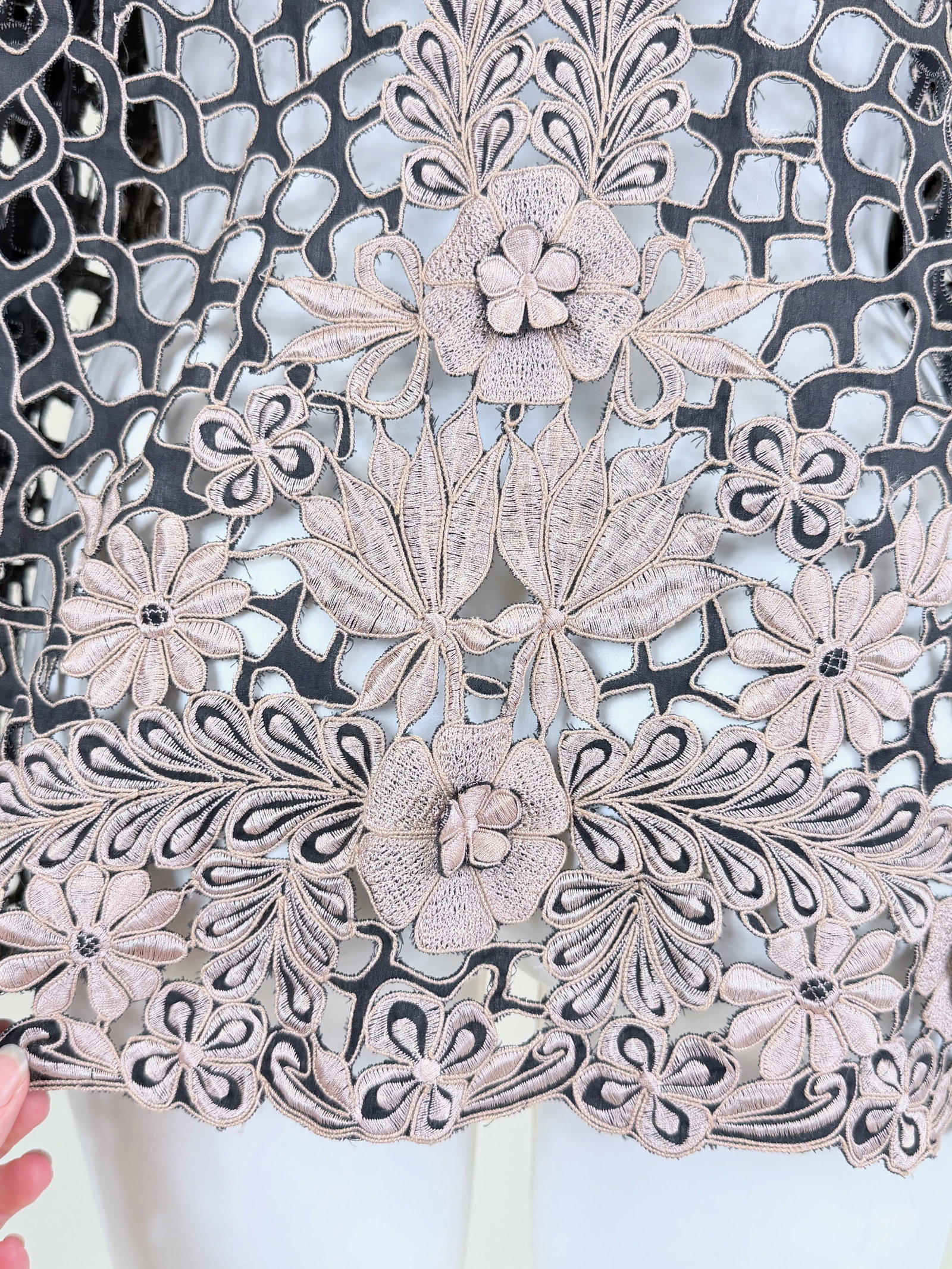 CUTWORK & EMBROIDERED JACKET - 7