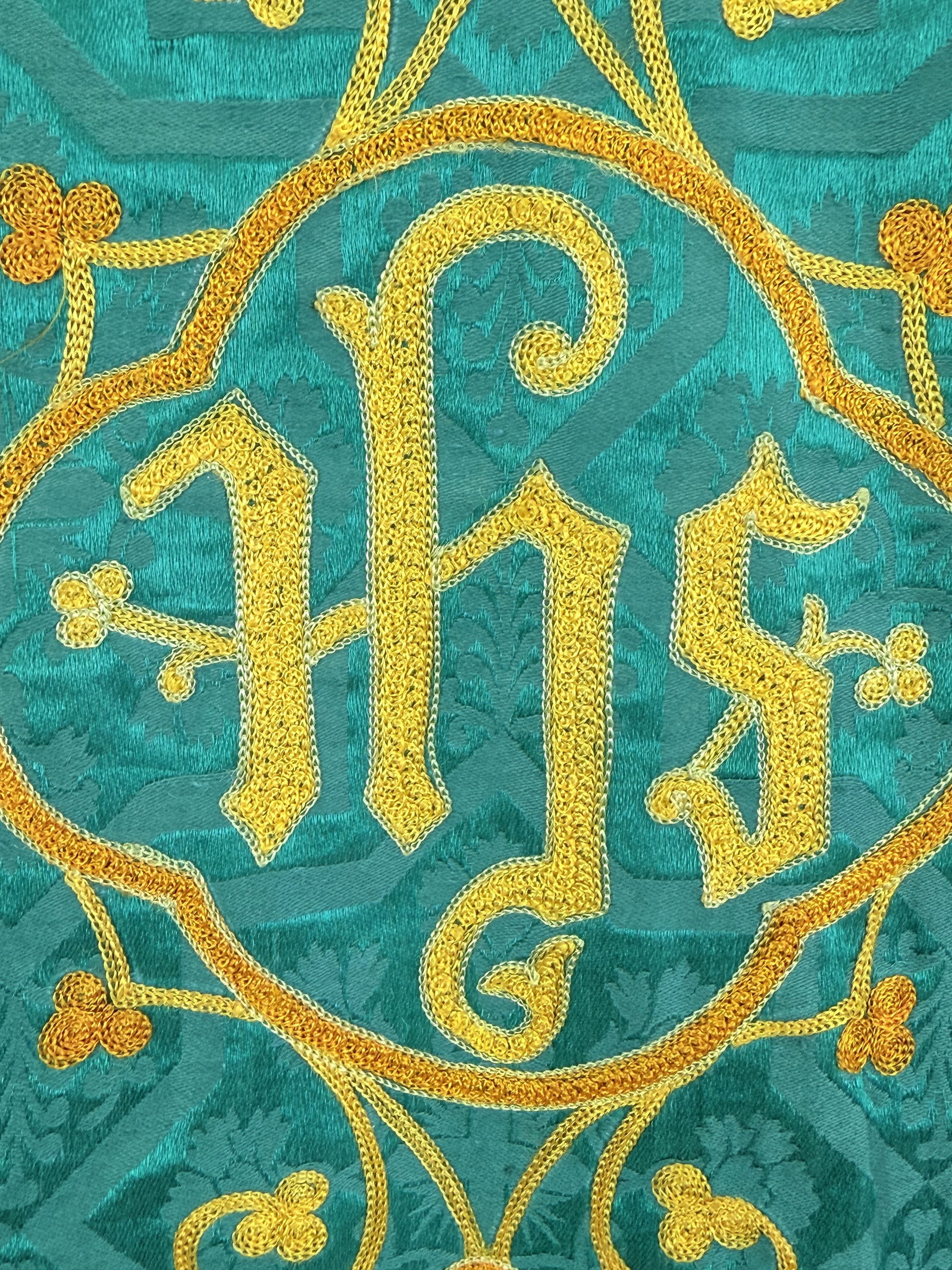 PATTERNED SILK CATHOLIC PRIEST COAT - 5