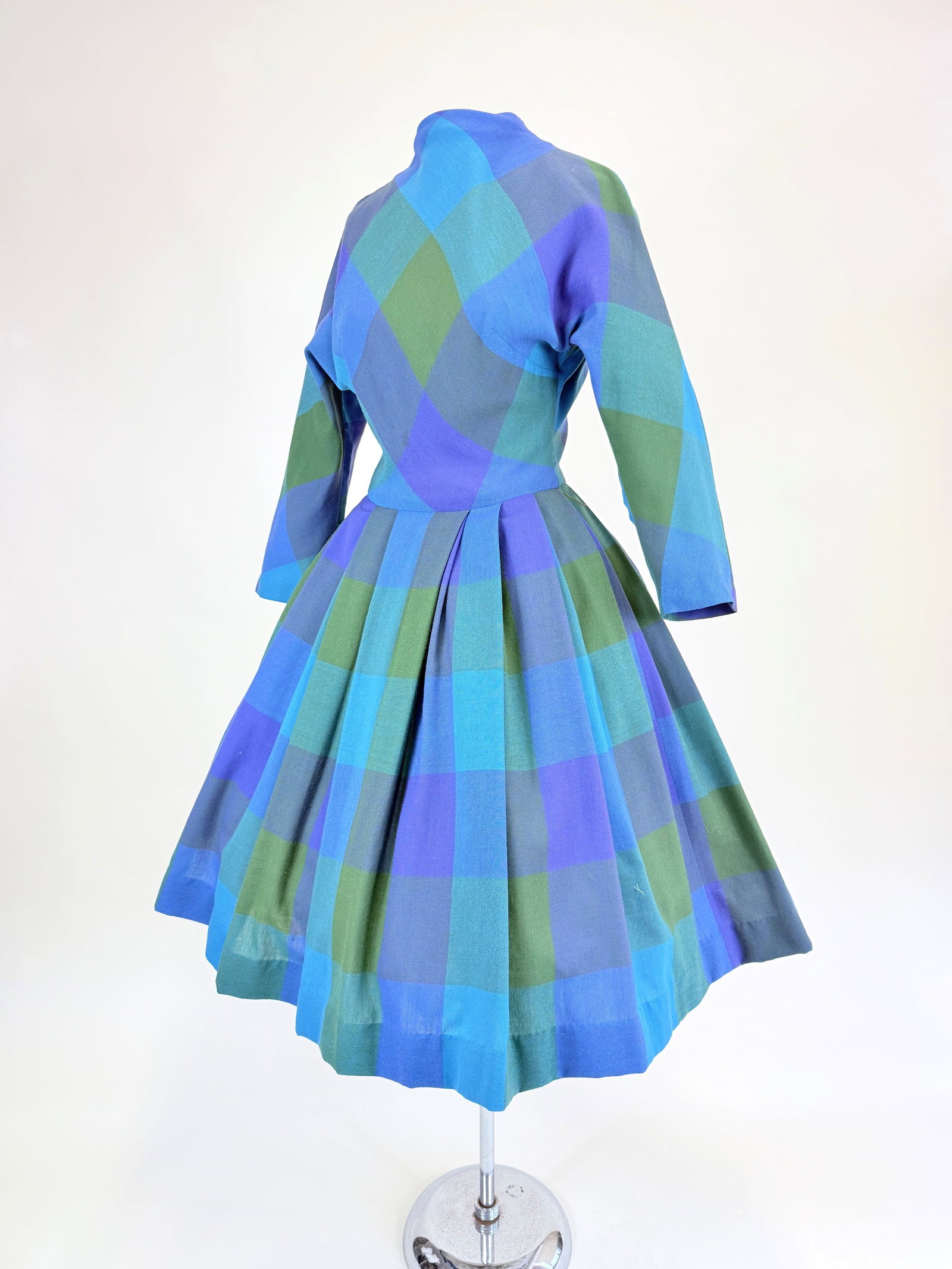 VINTAGE 1950s WOOL DAY DRESS (1 of 8)