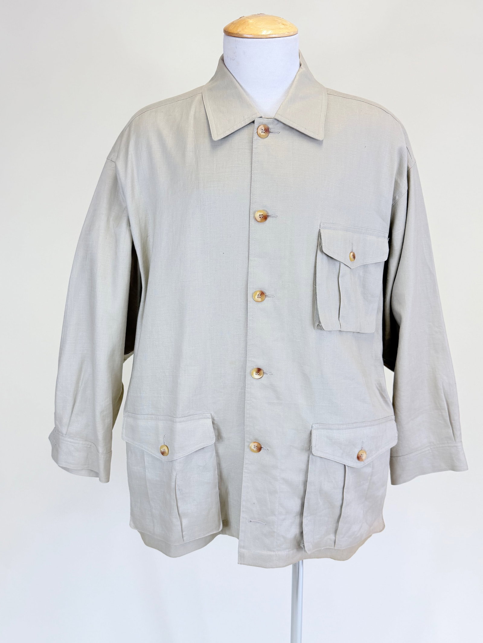 VINTAGE 1980s/90s VALENTINO LINEN MEN'S JACKET (1 of 7)
