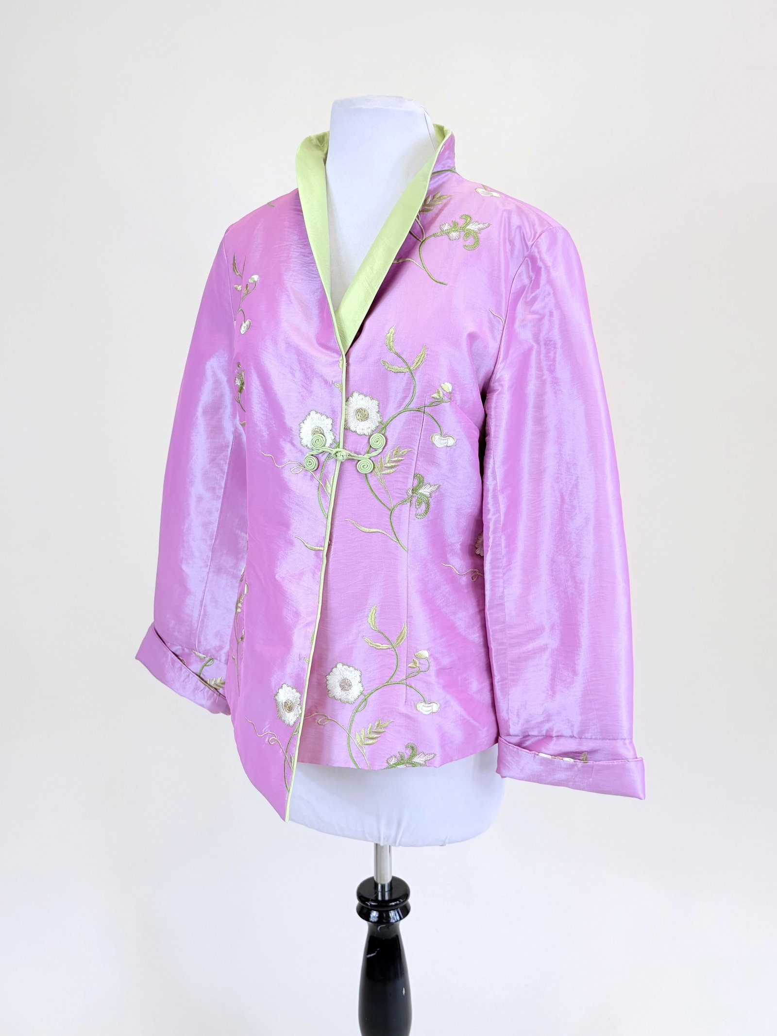 VINTAGE PERUTZ CHINESE INFLUENCED SILK JACKET (1 of 7)