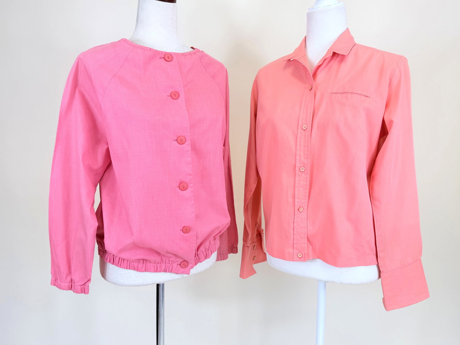 TWO VINTAGE COTTON BUTTON-UPS (1 of 5)
