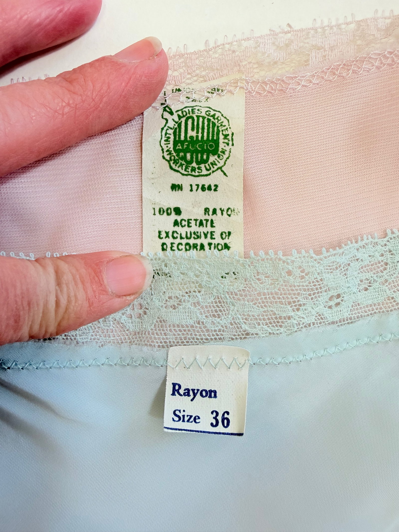 TWO VINTAGE 1950s/60s SLIPS - 10