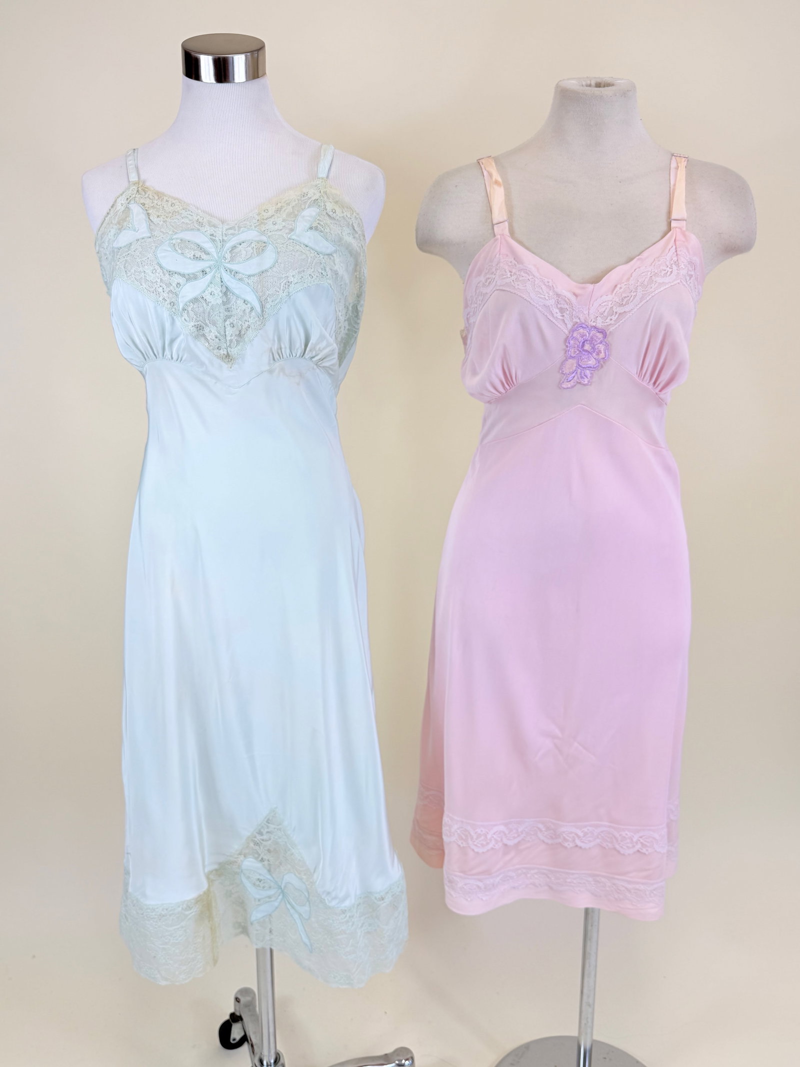 TWO VINTAGE 1950s/60s SLIPS - 2