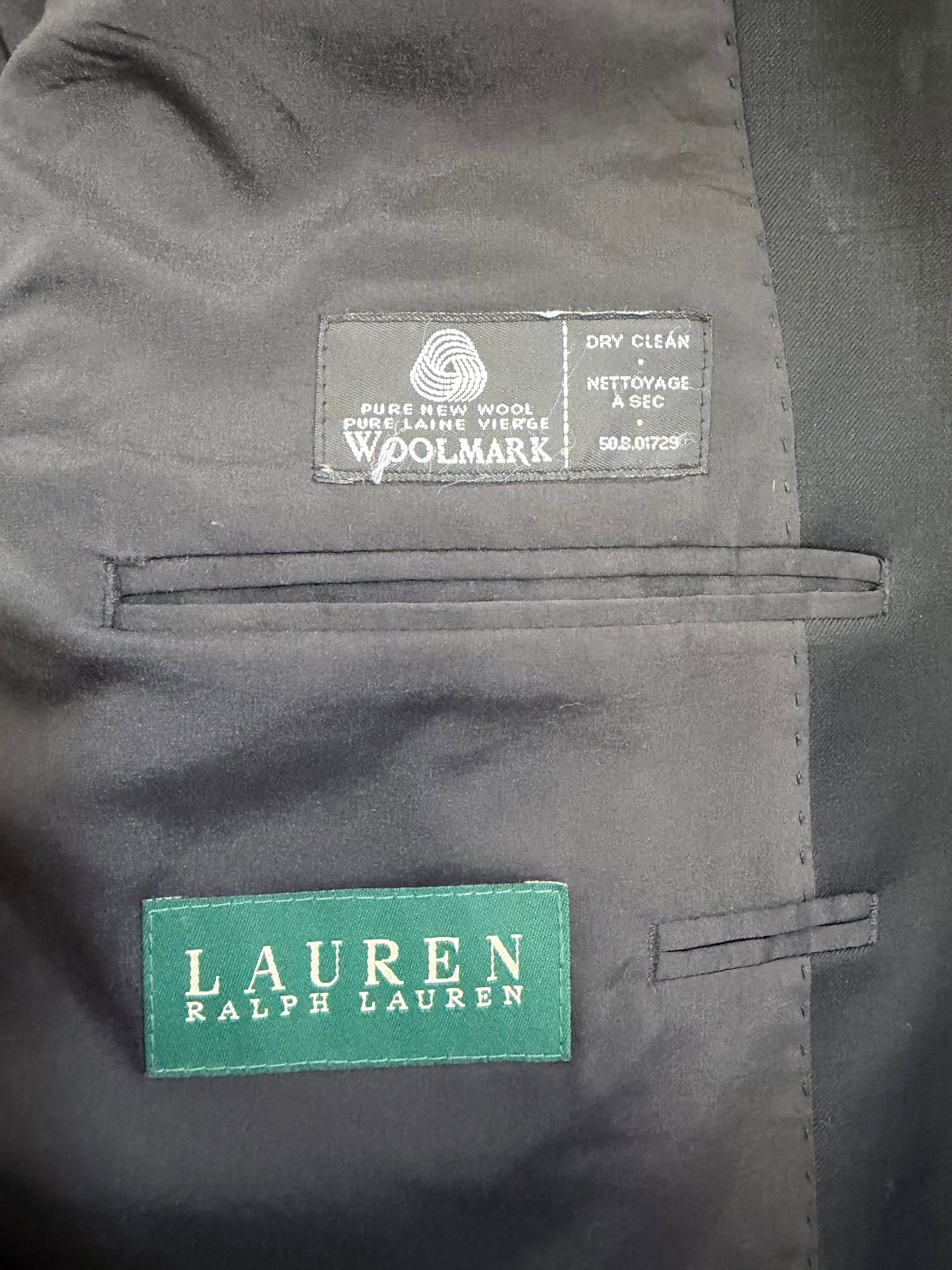 RALPH LAUREN WOOL SUIT JACKET, 1990s - 7