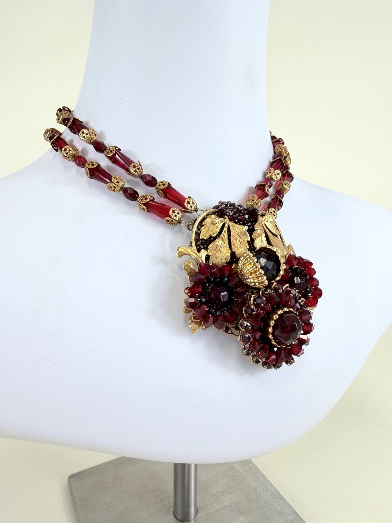 MIRIAM HASKELL STATEMENT NECKLACE - 2