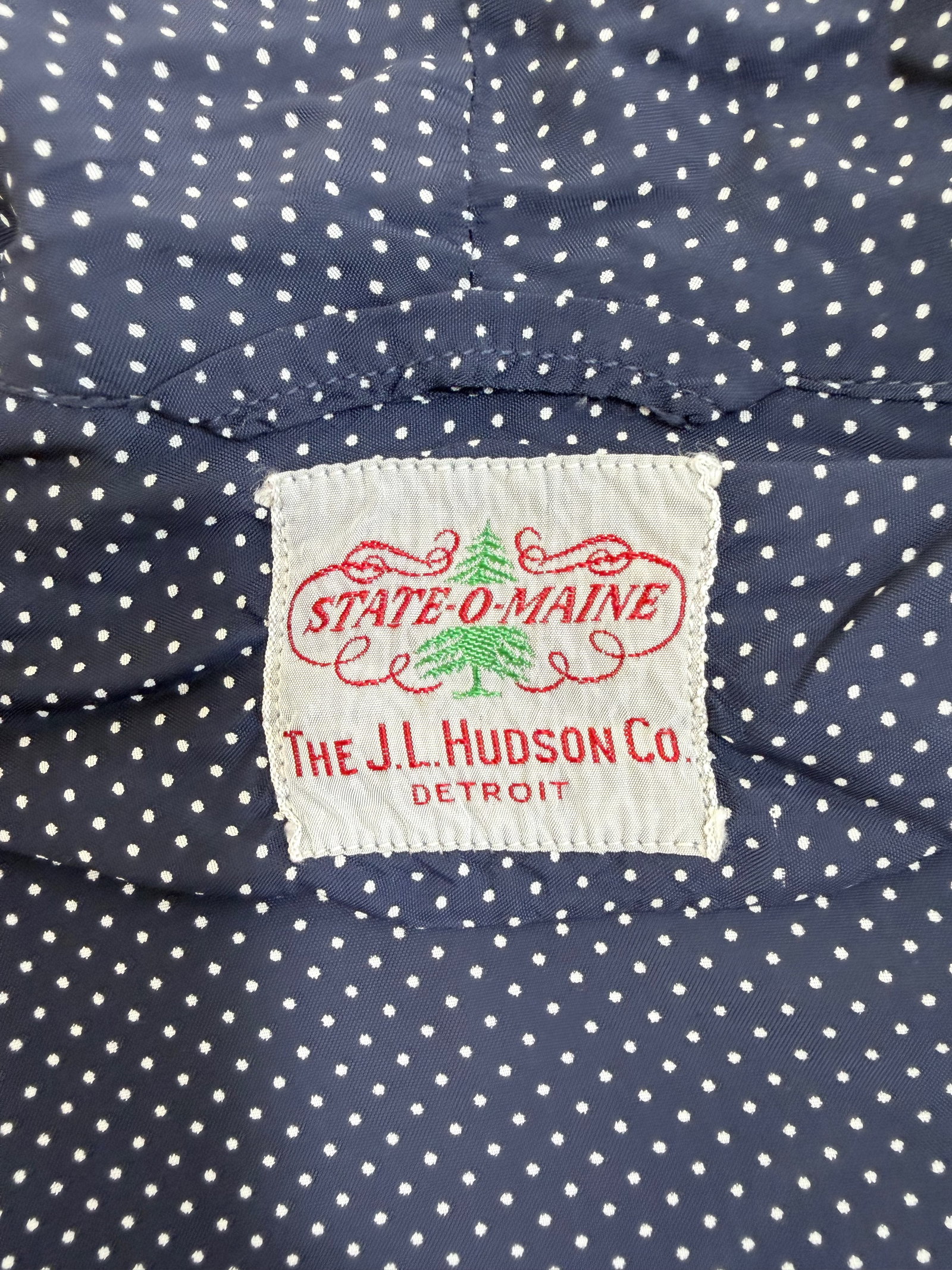 POLKA DOT RAYON ROBE, 1950s - 7